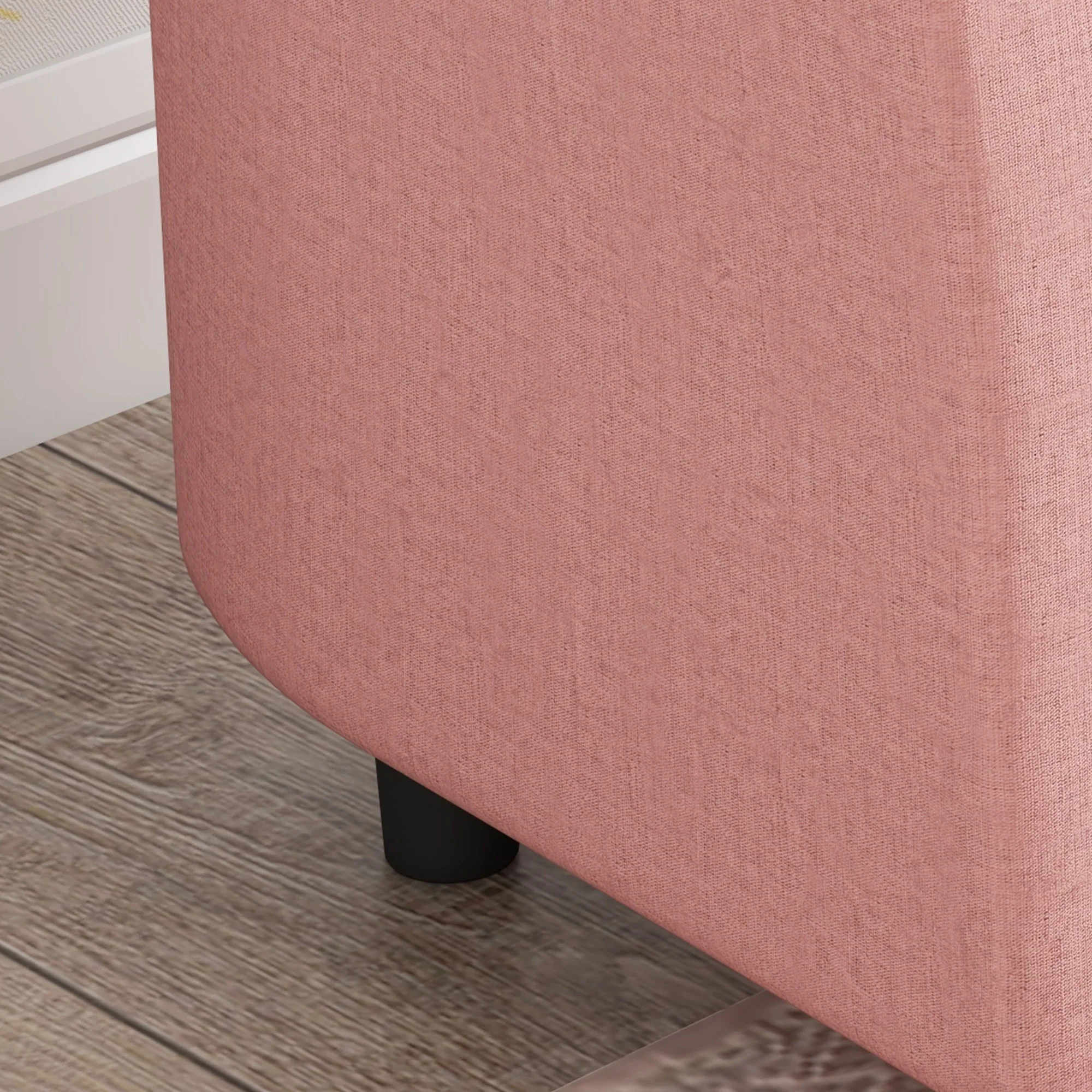 AIYAPLAY Kids Sofa Set with Footrest for Playroom Bedroom, Pink - Image 9