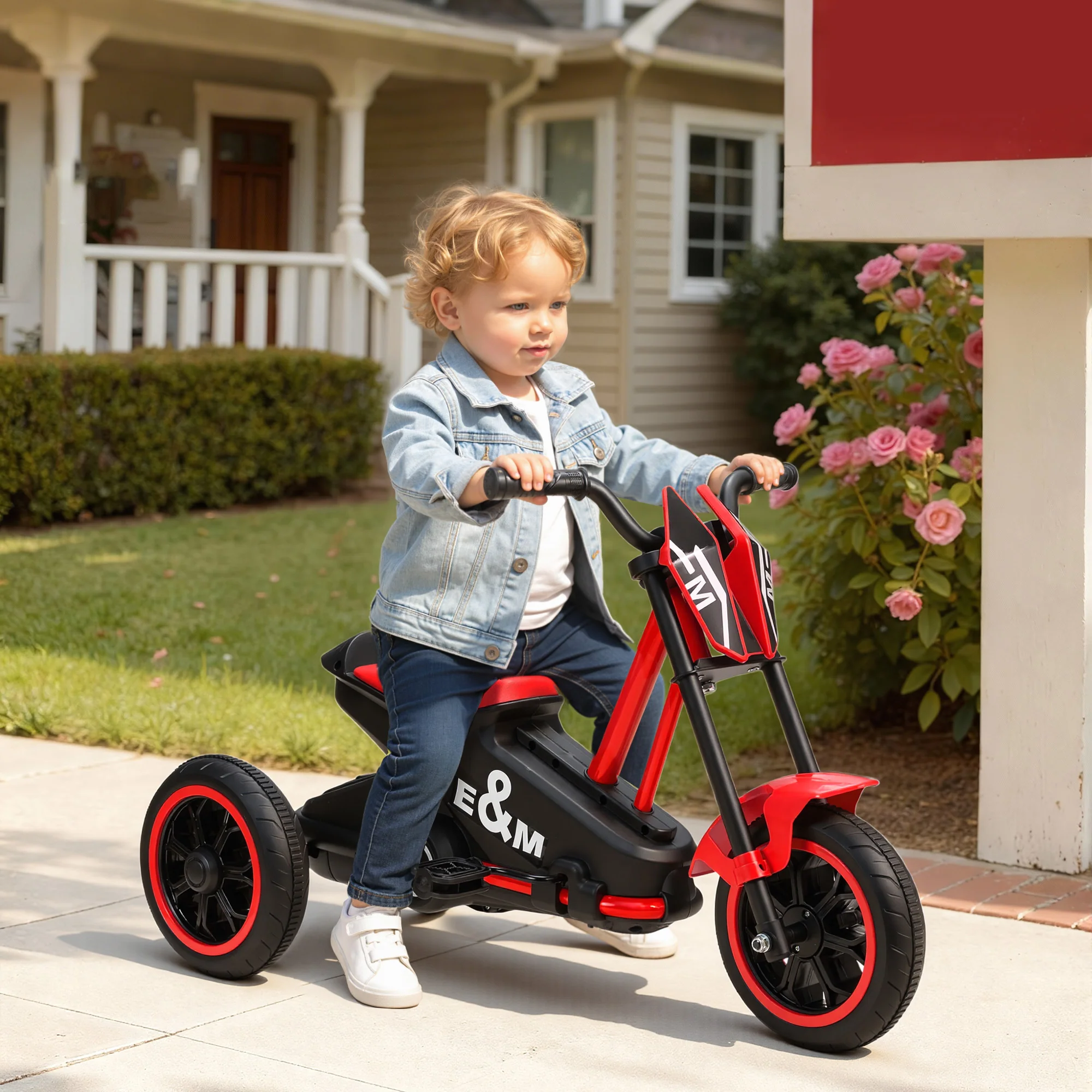 AIYAPLAY Kids Tricycle Baby Trike, 3 Wheel Toddler Balance Bike - Image 2
