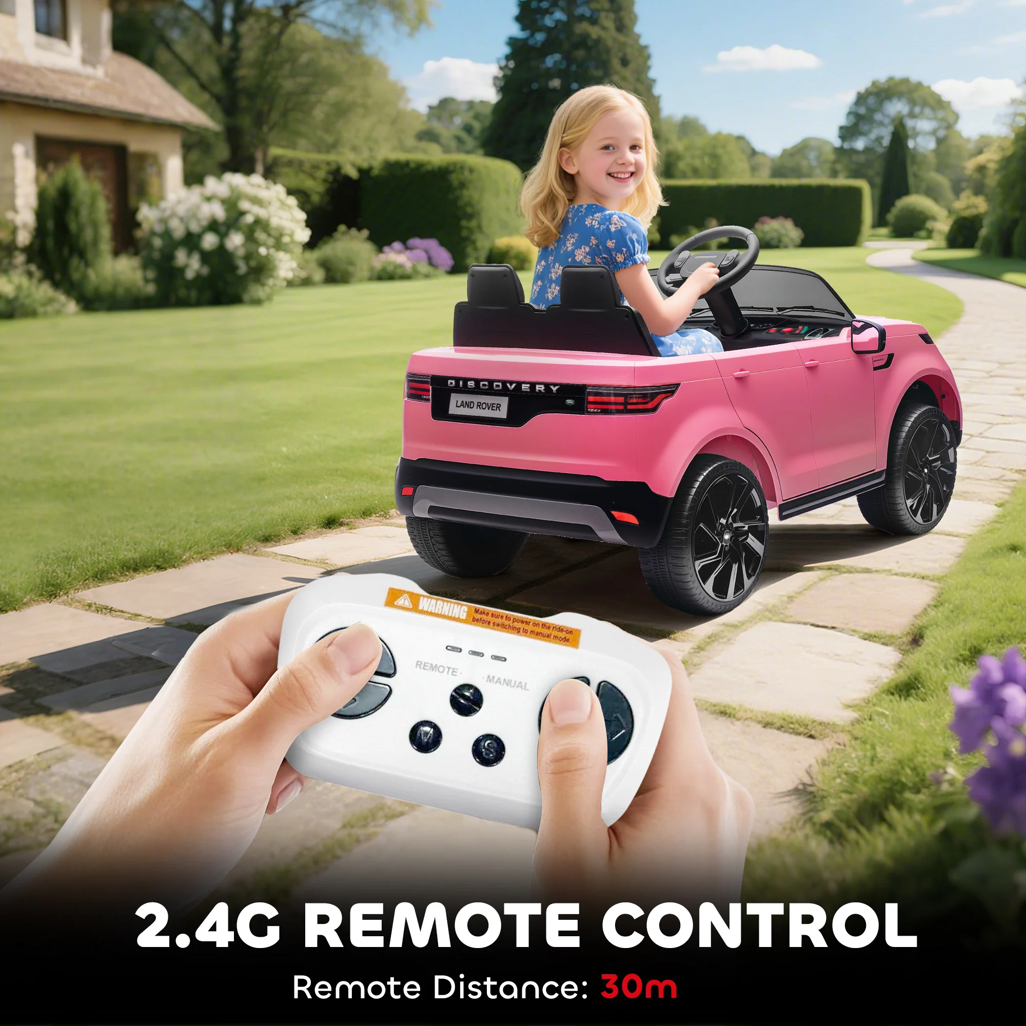 AIYAPLAY Land Rover Discovery Licensed 12V Kids Electric Car W/ Remote - Image 25
