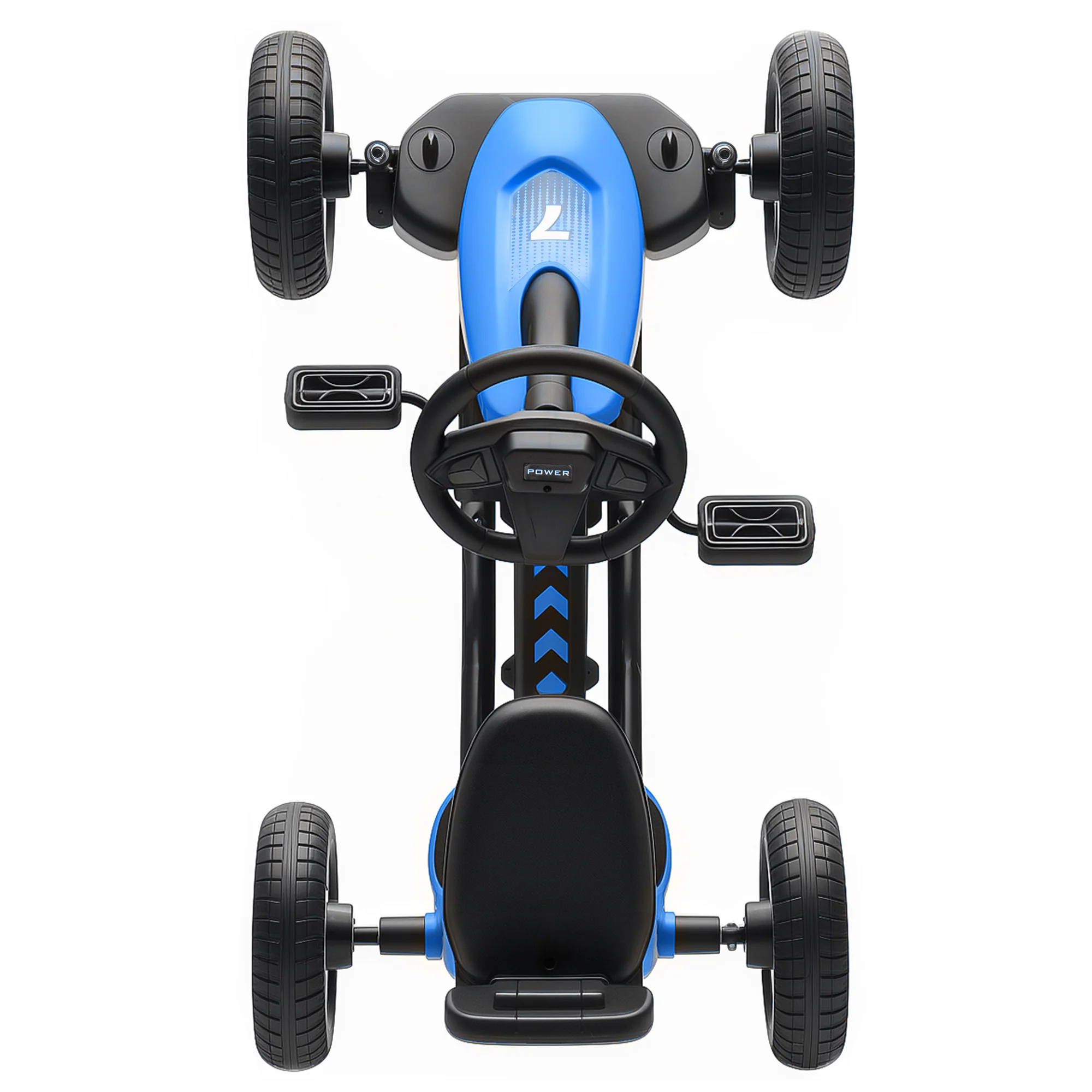 AIYAPLAY Pedal Go-Kart For Kids With Silent EVA Wheels, Metal Frame - Image 8