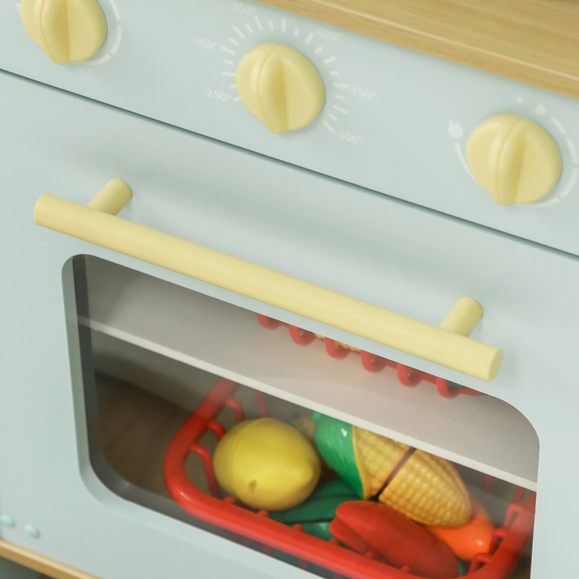 AIYAPLAY Play Kitchen, Kids Kitchen Playset with Light & Sound Stove - Image 8