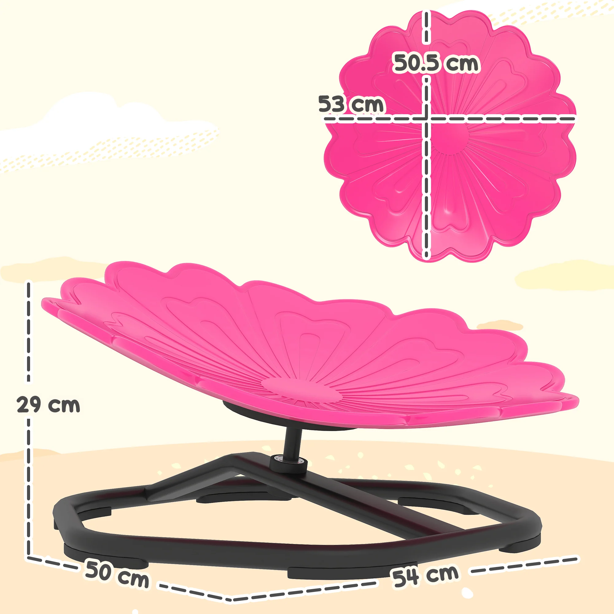 AIYAPLAY Sensory Spinning Chair, Kids Swivel Chair, - Image 5
