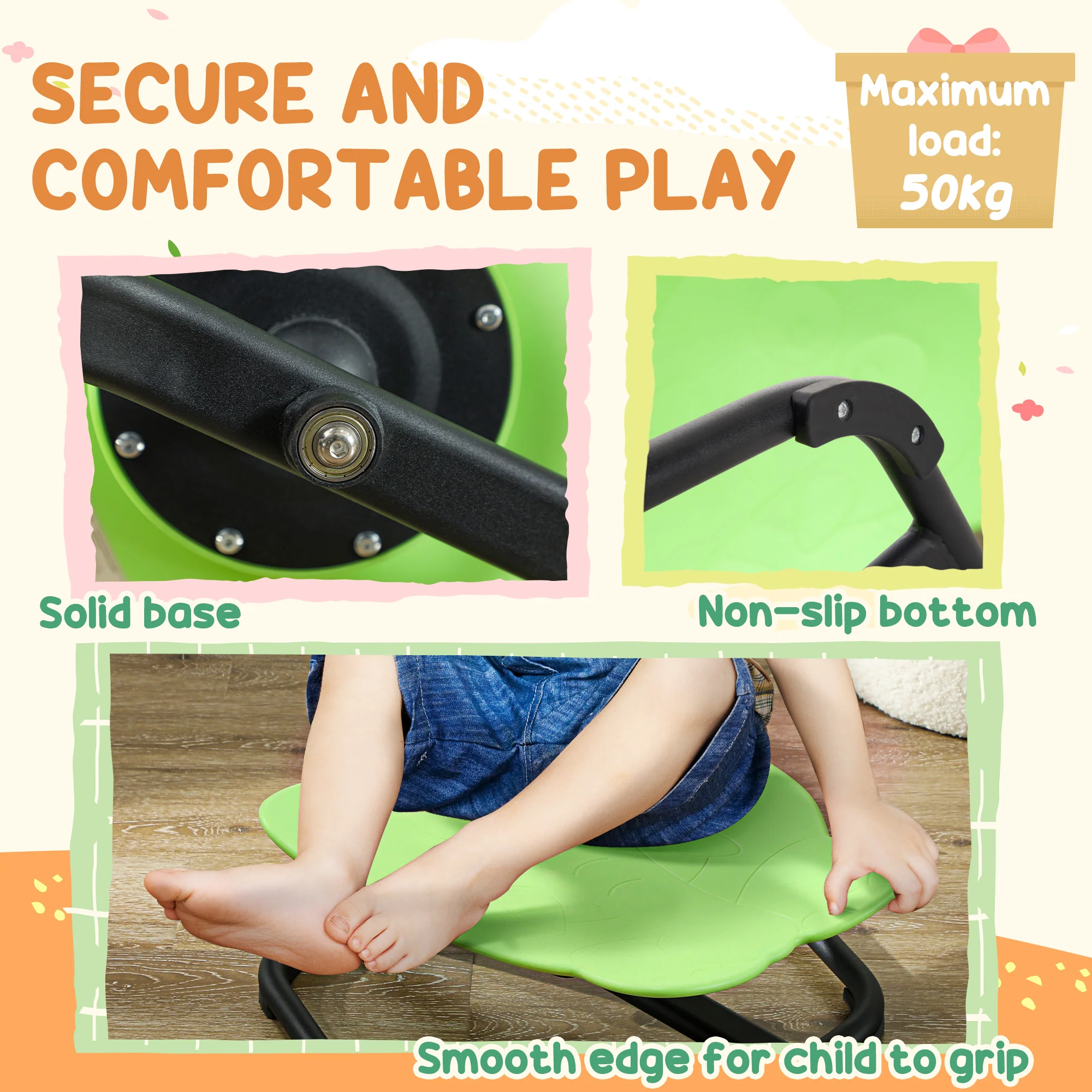 AIYAPLAY Spinning Chair for Autism, Sensory Spinning Chair - Image 5