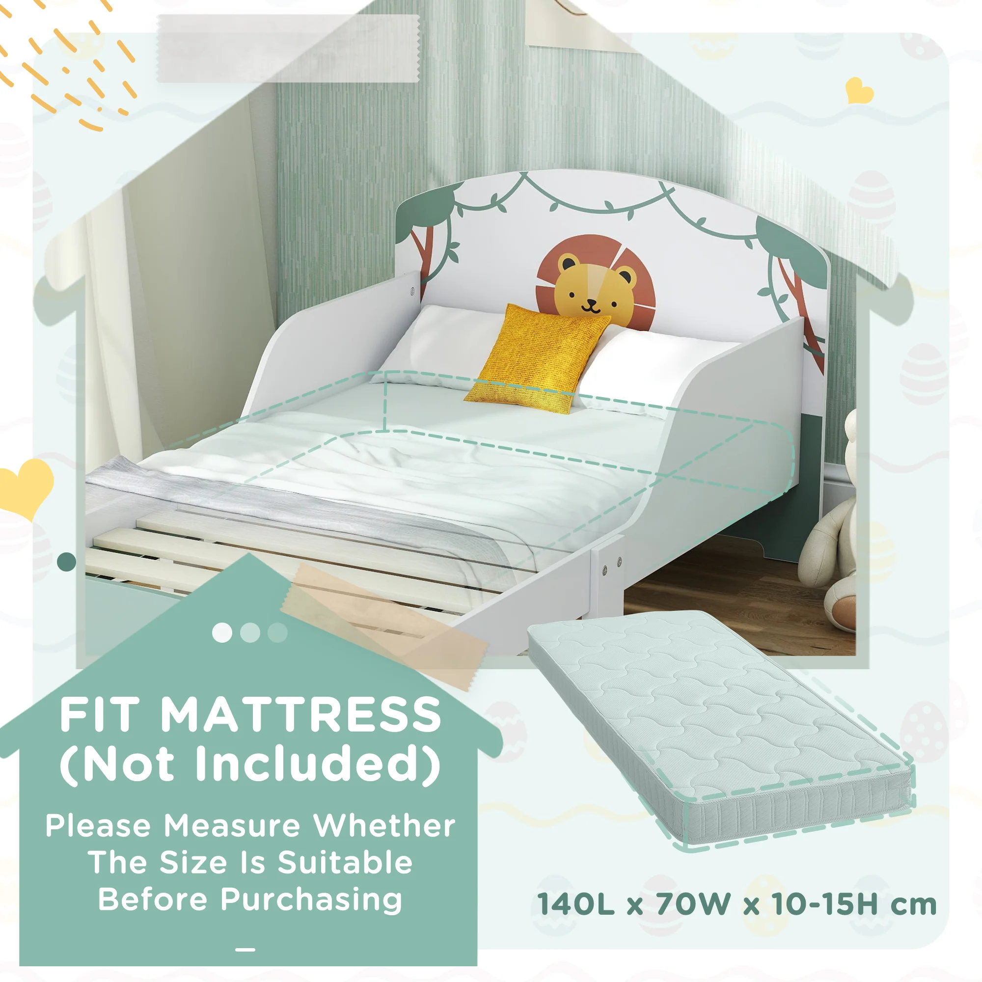 AIYAPLAY Toddler Bed Themed Kids Bed Frame With Storage - Image 8