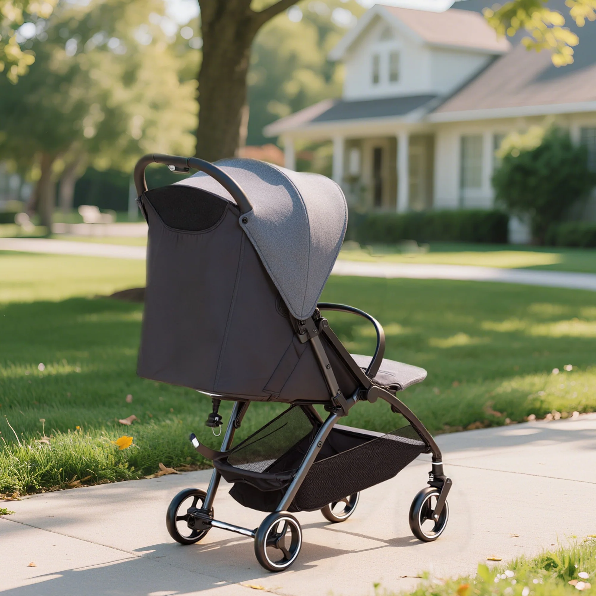 AIYAPLAY Travel Stroller With Easy Folding, Lightweight Pushchair - Image 9