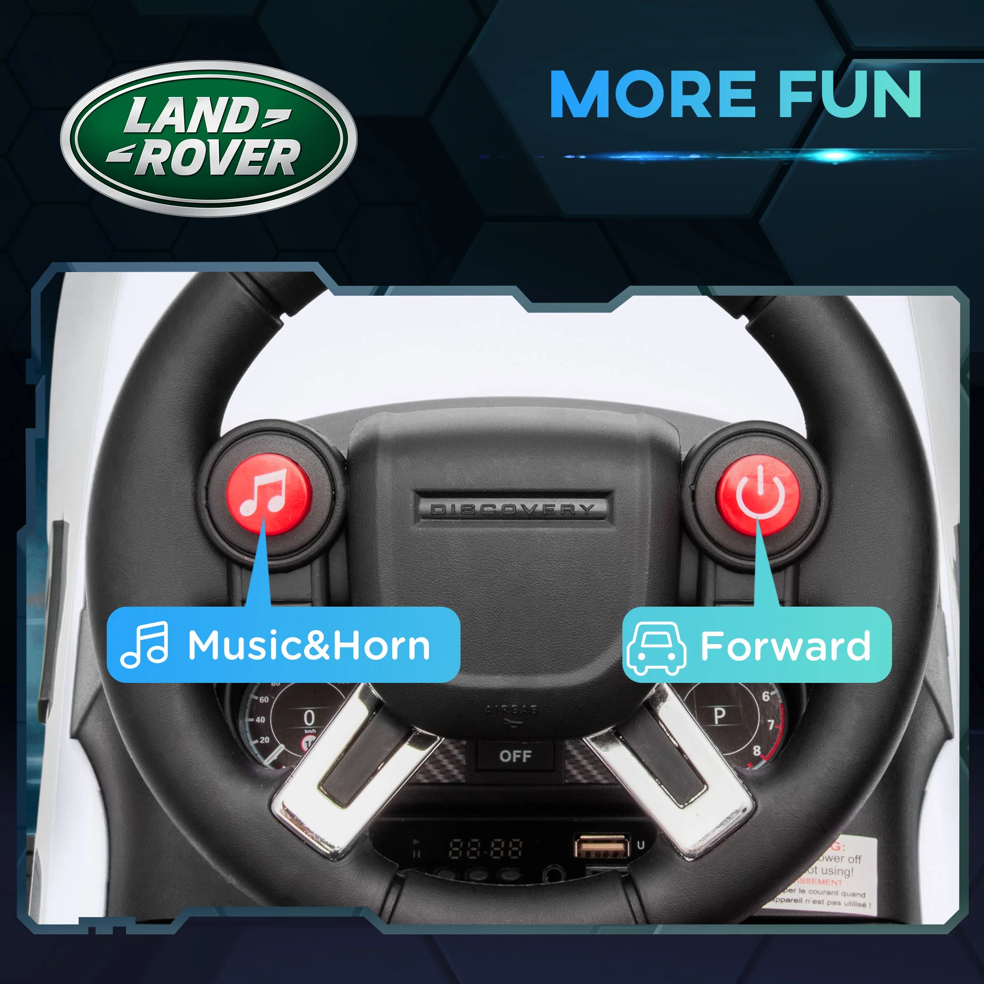 AIYAPLAY Land Rover Licensed Kids Electric Ride On Car Sliding Car - Image 15