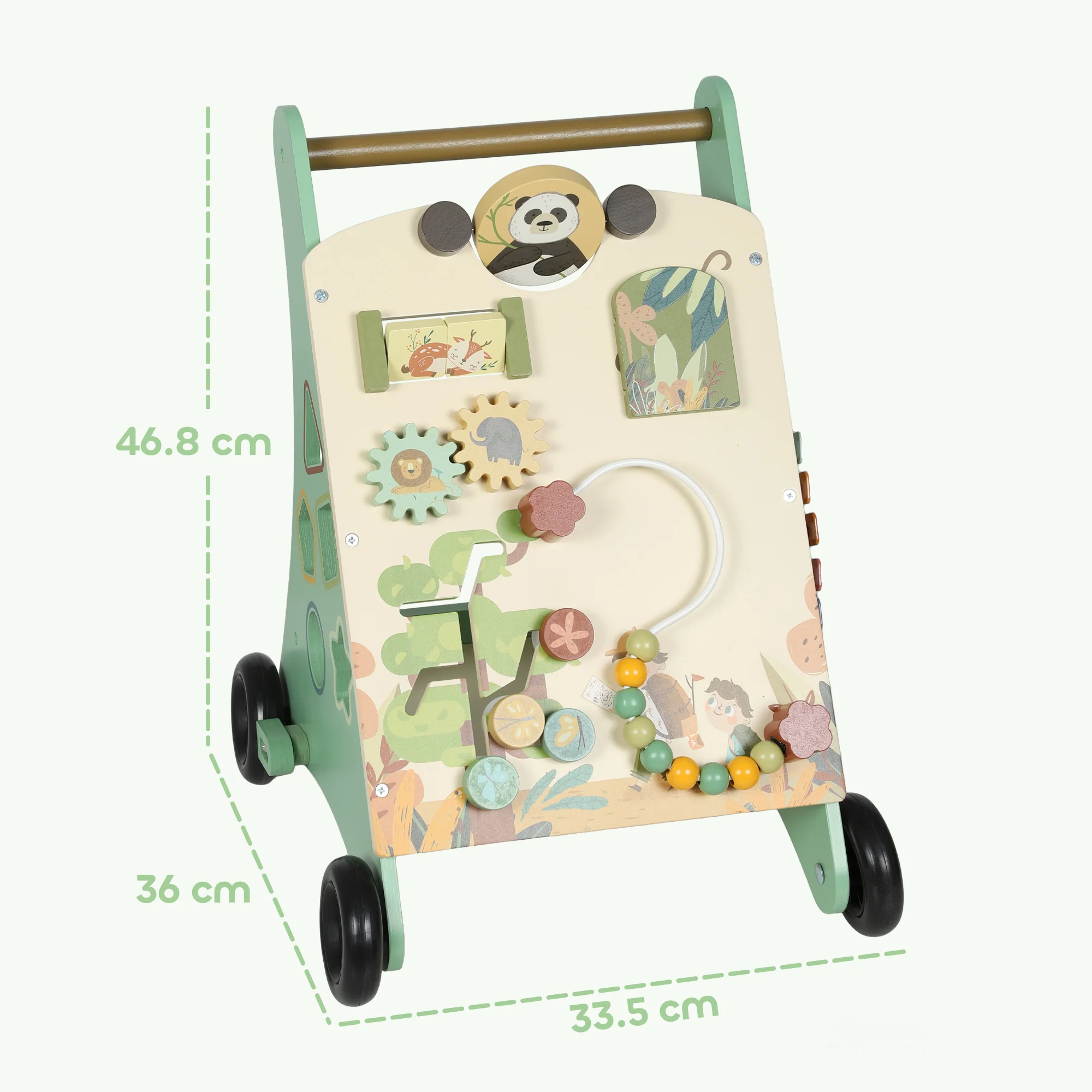 AIYAPLAY Wooden Baby Walker with Speed Control, Montessori-Inspired Centre - Image 5
