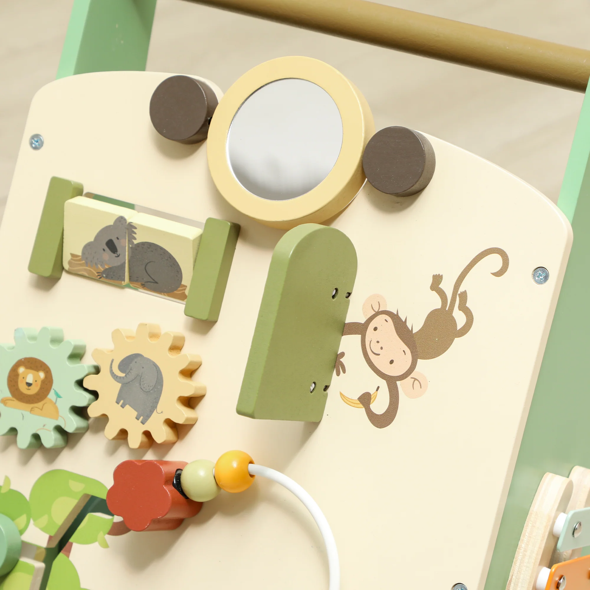 AIYAPLAY Wooden Baby Walker with Speed Control, Montessori-Inspired Centre - Image 9