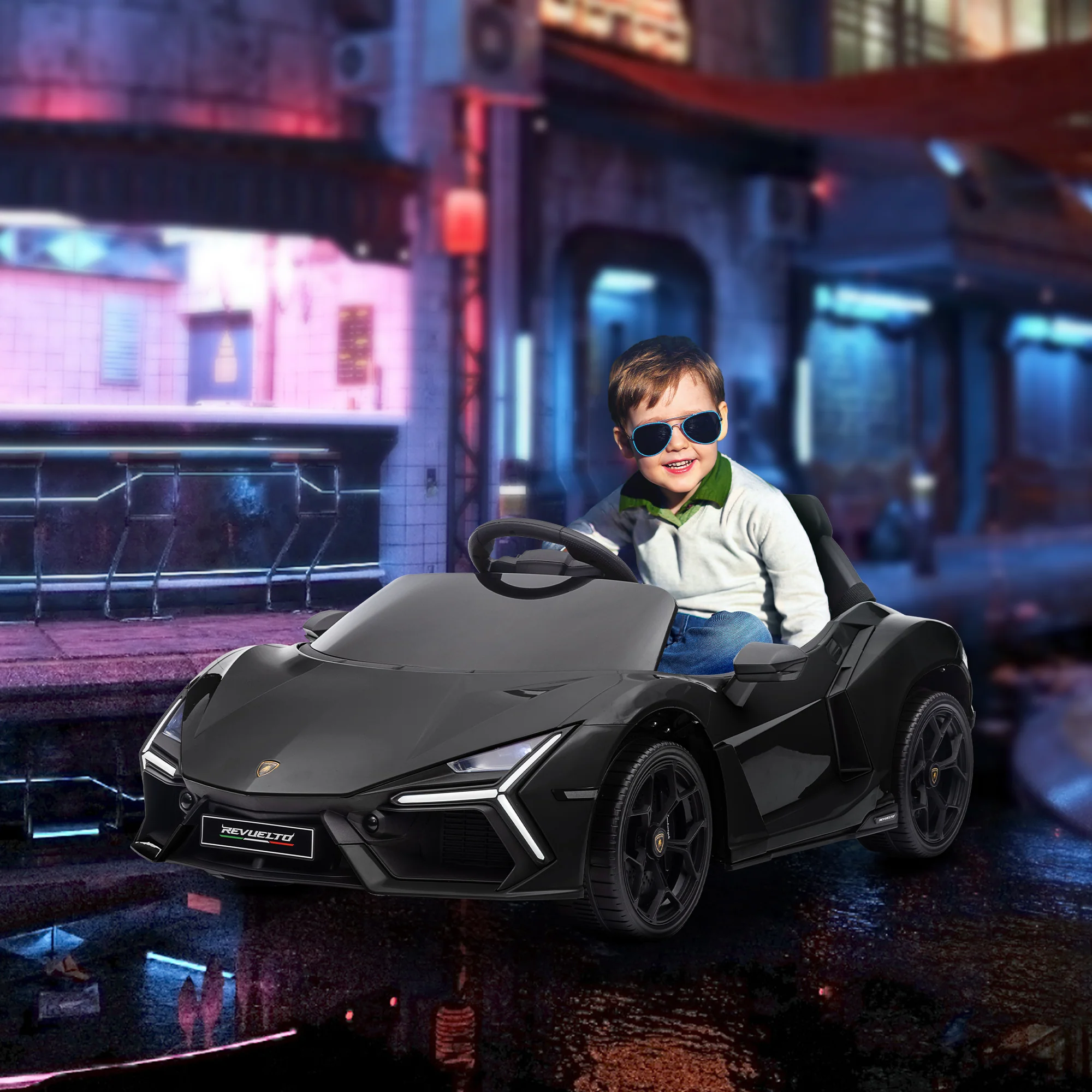 AIYAPLAY Lamborghini Revuelto Licensed Ride On Car W/ Suspension - Image 11