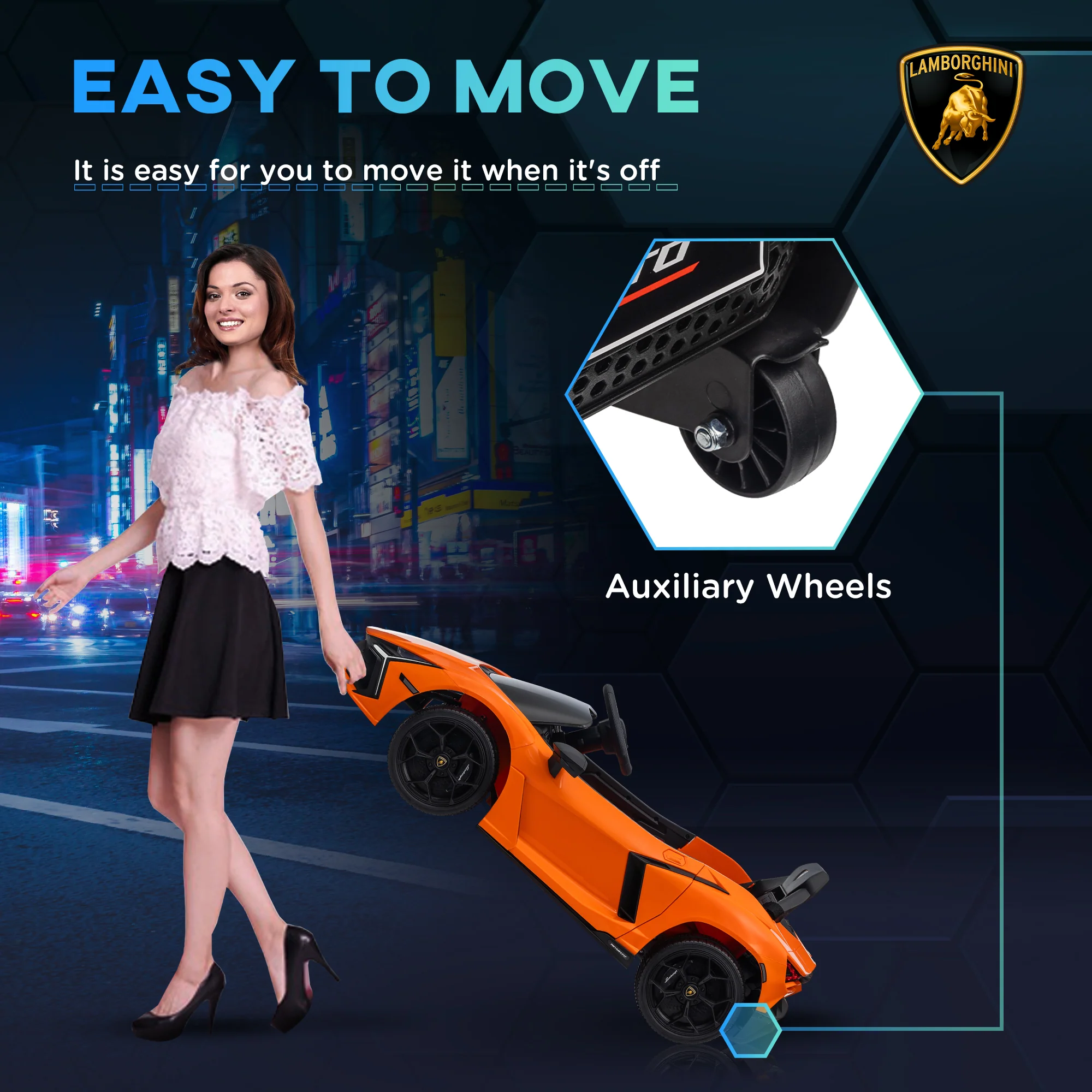 AIYAPLAY Lamborghini Revuelto Licensed Ride On Car W/ Suspension - Image 22