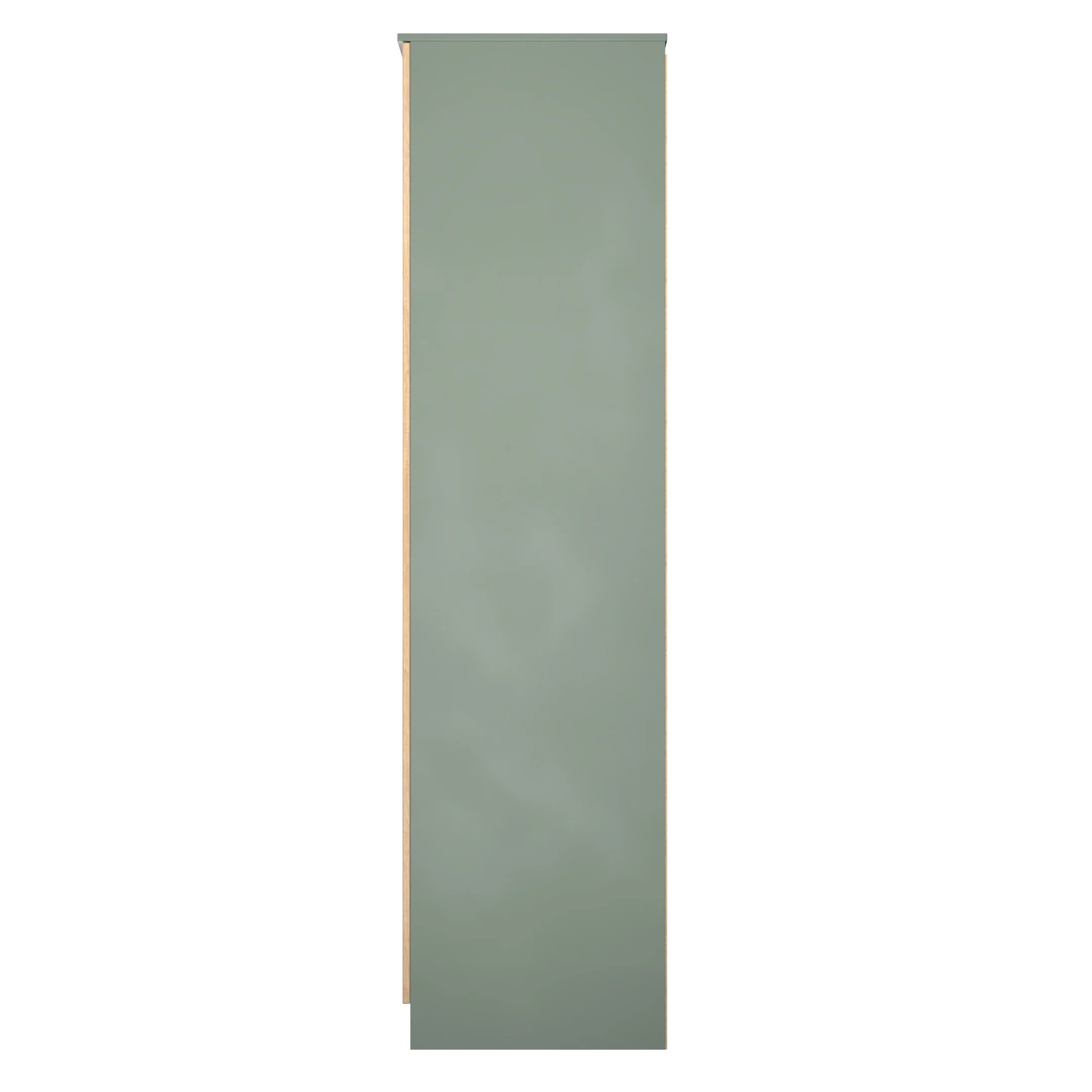 Alaska Ready Assembled 2 Door Wardrobe in Slat Effect & Reed Green - Image 2