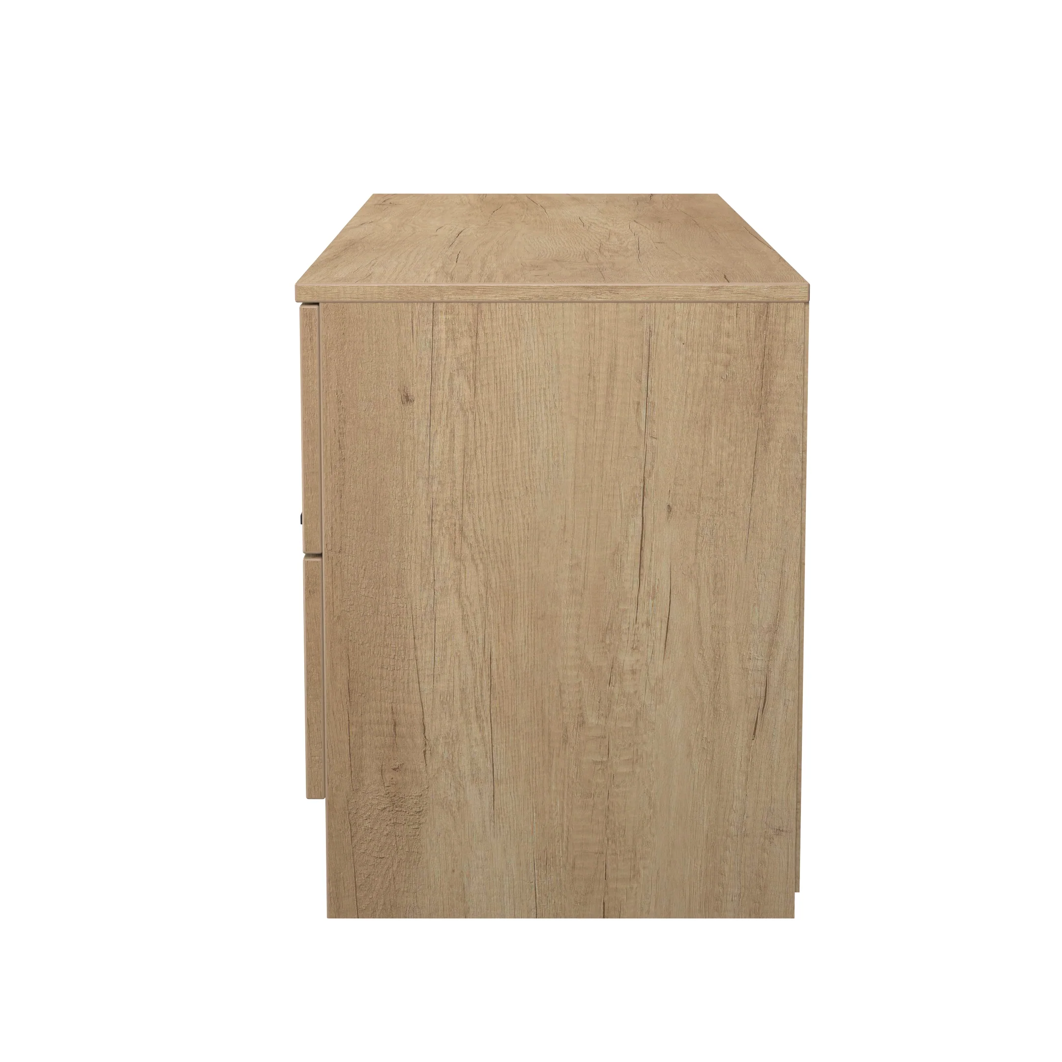 Alaska Ready Assembled 4 Drawer Bed Box in Slat Effect & Nebraska Oak - Image 2
