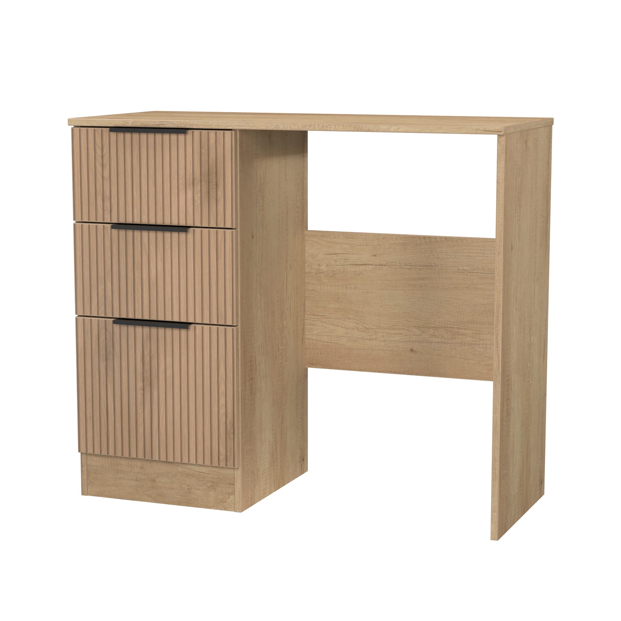 Alaska Ready Assembled Vanity in Slat Effect & Nebraska Oak - Image 3