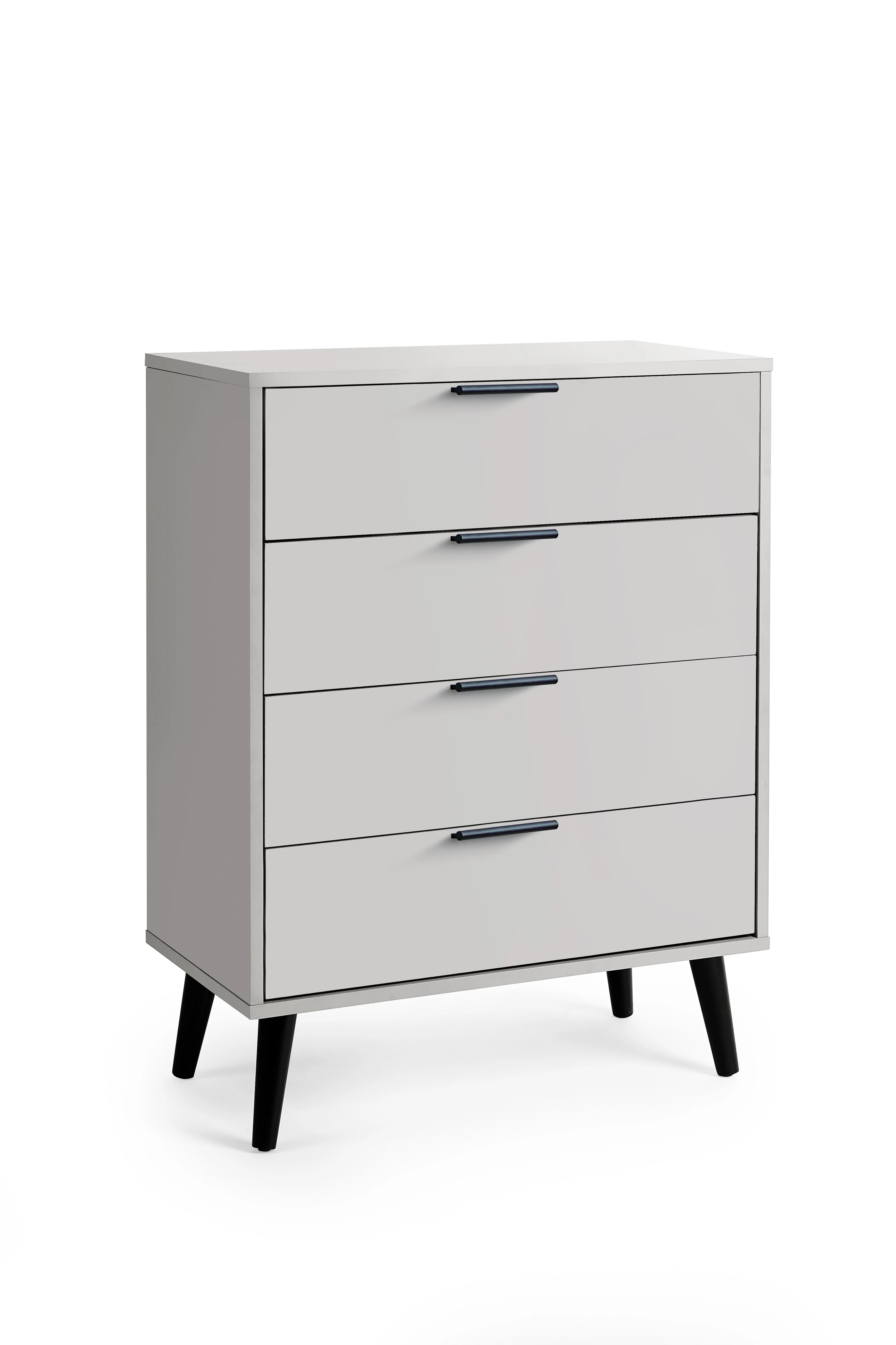 Alba 4 Drawer Wide Chest - Silk Grey - Image 2