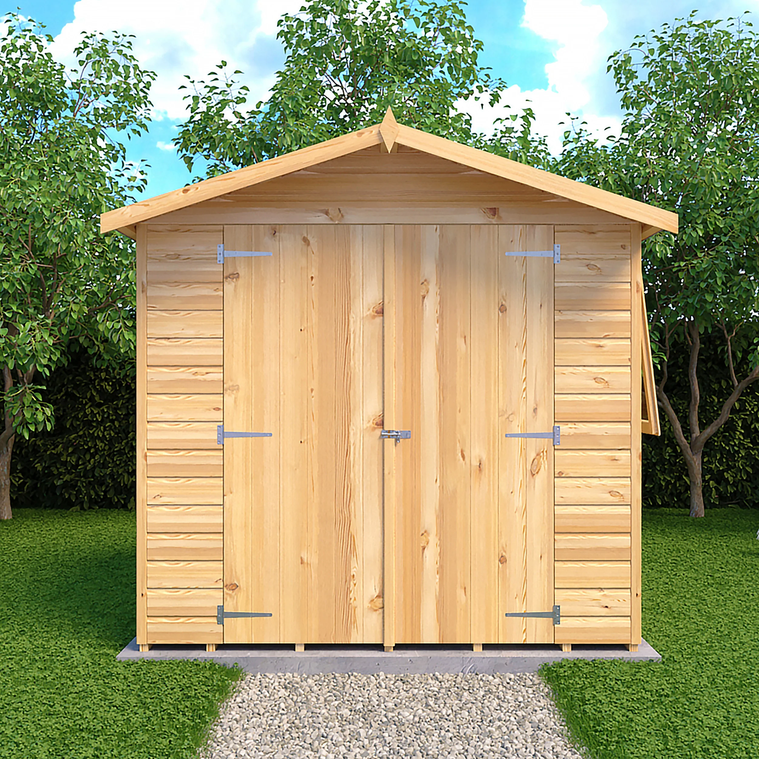 Alderney 7 X 5 Shiplap Apex Shed - Image 3