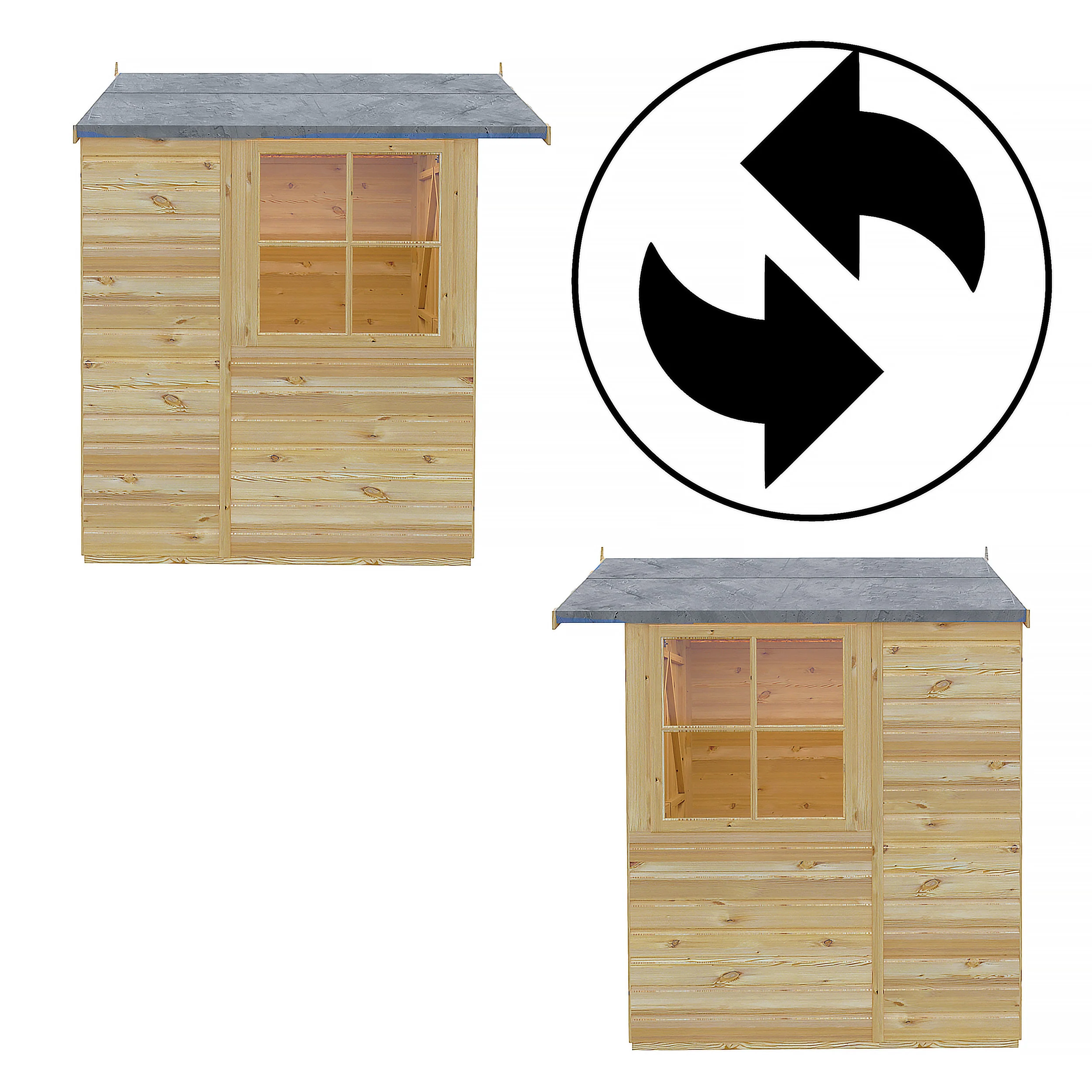 Alderney 7 X 5 Shiplap Apex Shed - Image 7
