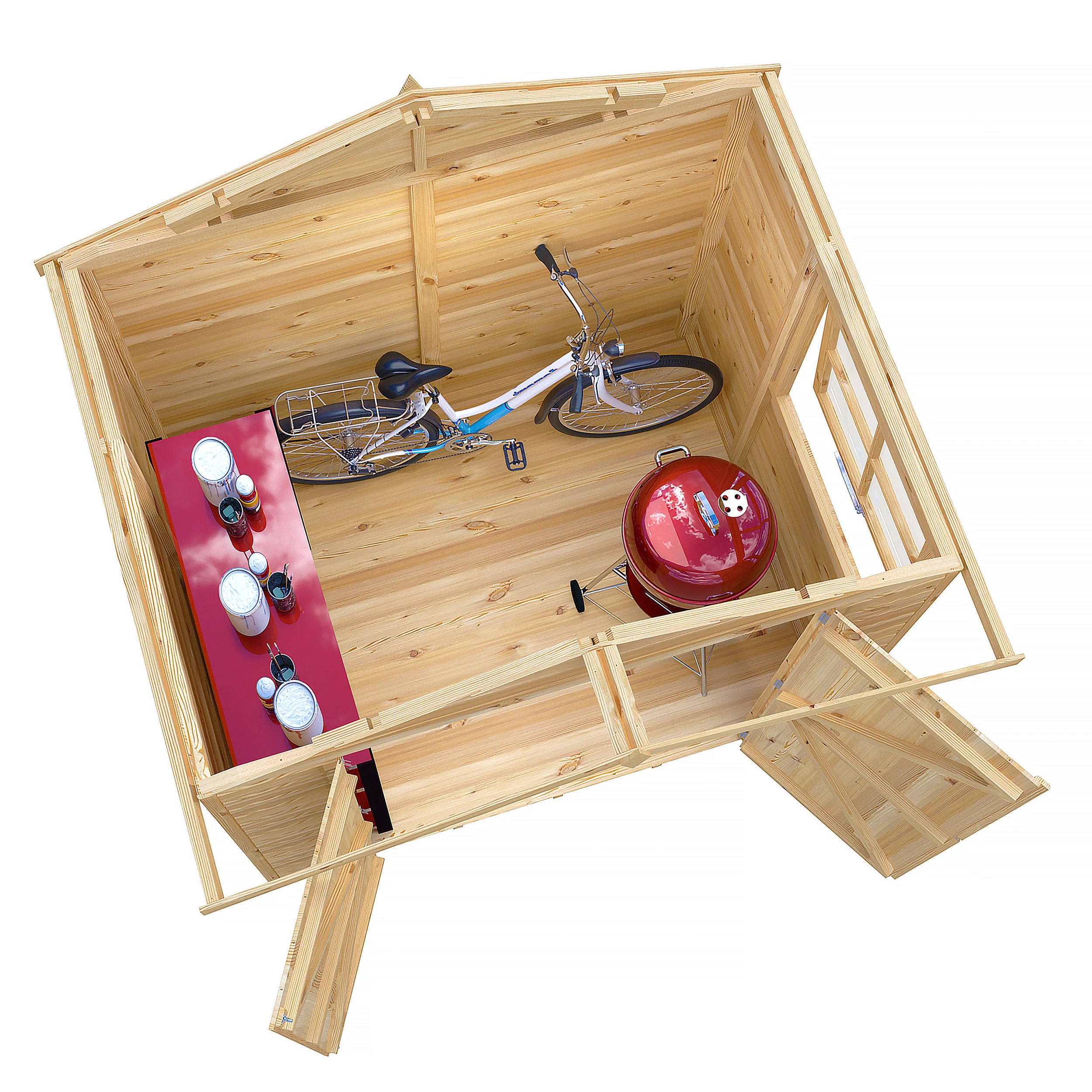Alderney 7 X 5 Shiplap Apex Shed - Image 8
