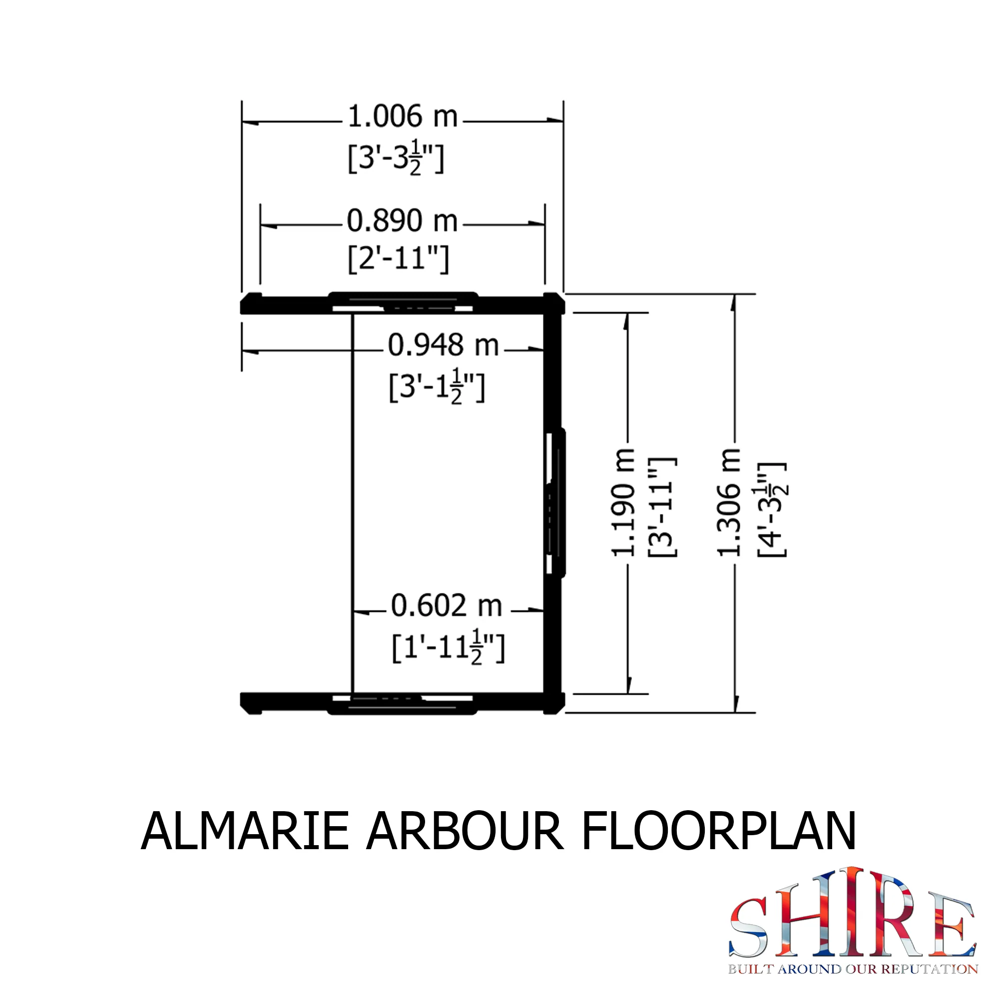 Almarie Pressure Treated Arbour - Image 6