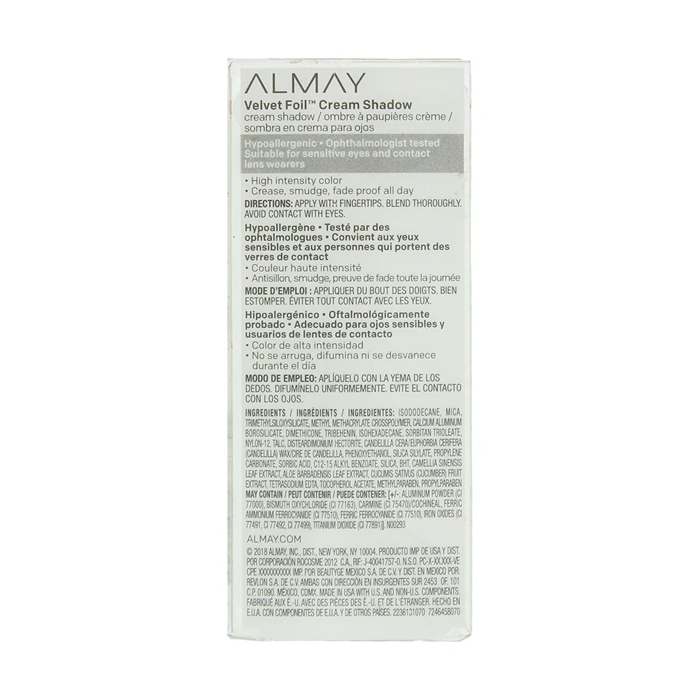 Almay Velvet Foil 070 Astro Girl Cream Eye Shadow 10.65ml - Image 2