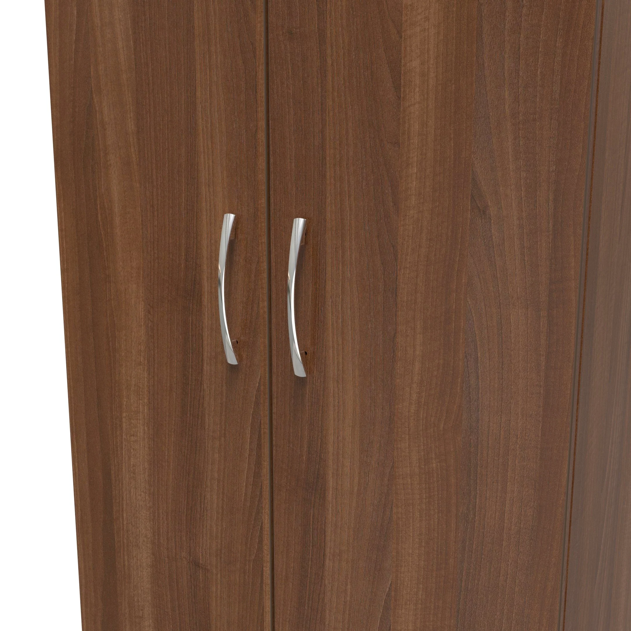 Alton Ready Assembled 2 Door 2 Drawer Wardrobe in Noche Walnut - Image 4