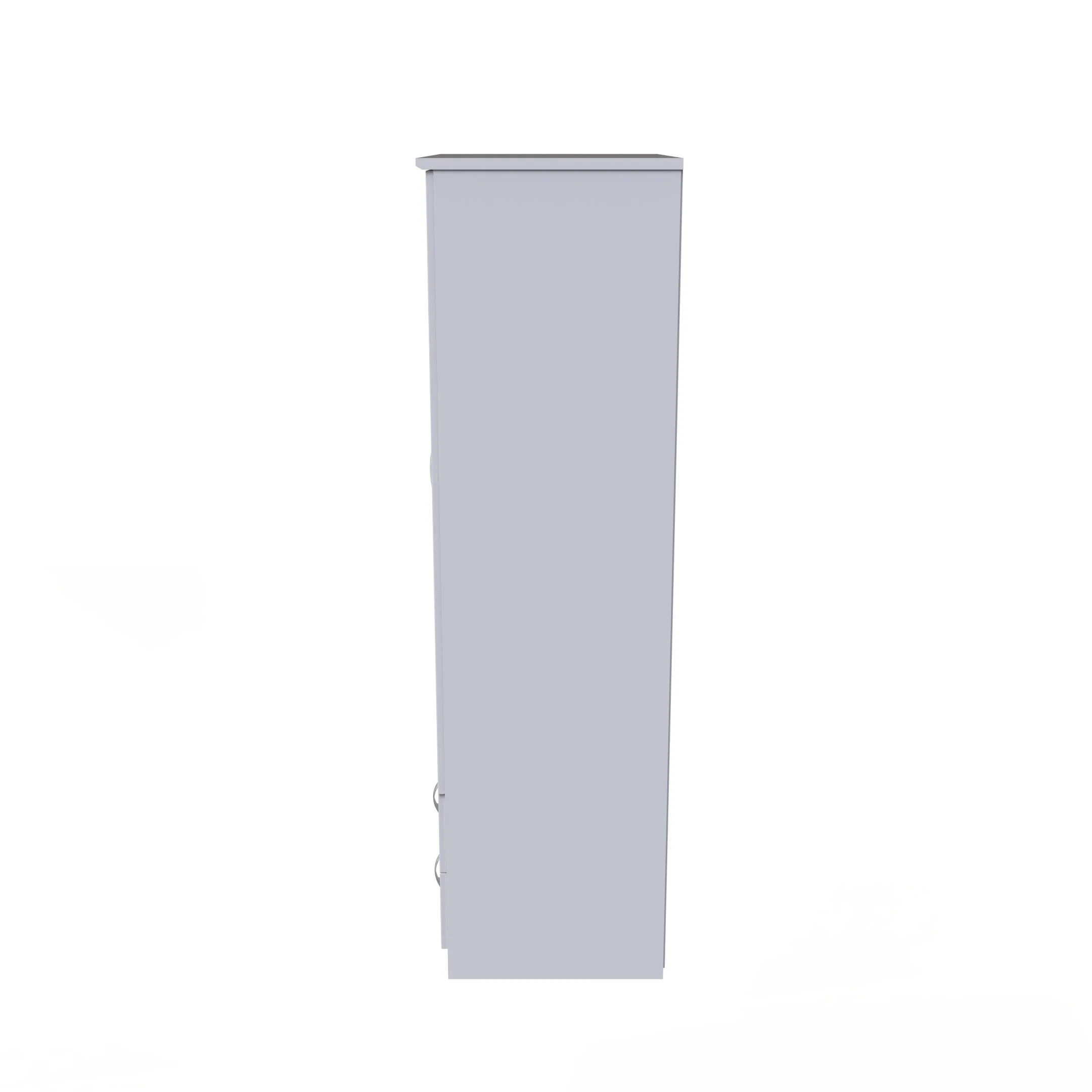 Alton Ready Assembled 2 Door 2 Drawer Wardrobe in White Matt - Image 2