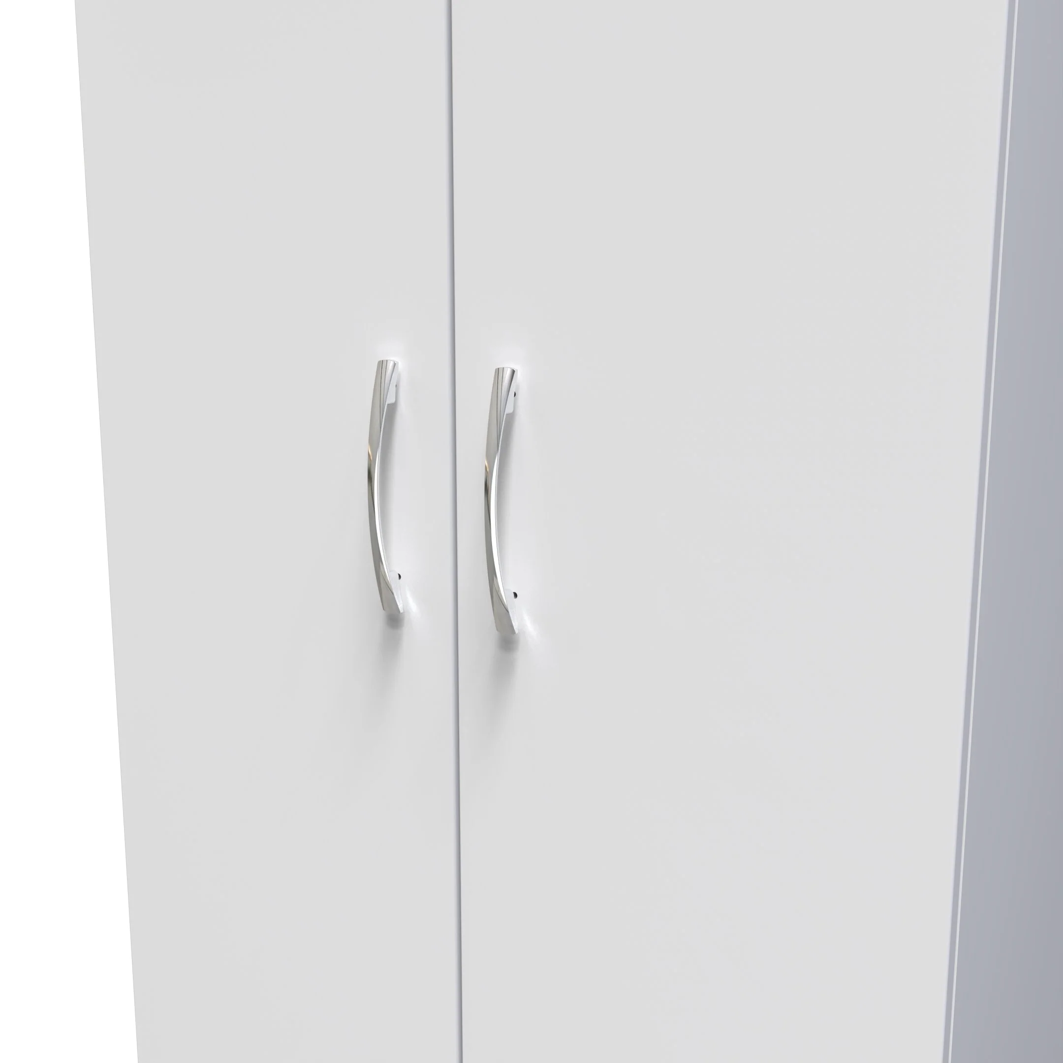 Alton Ready Assembled 2 Door 2 Drawer Wardrobe in White Matt - Image 4