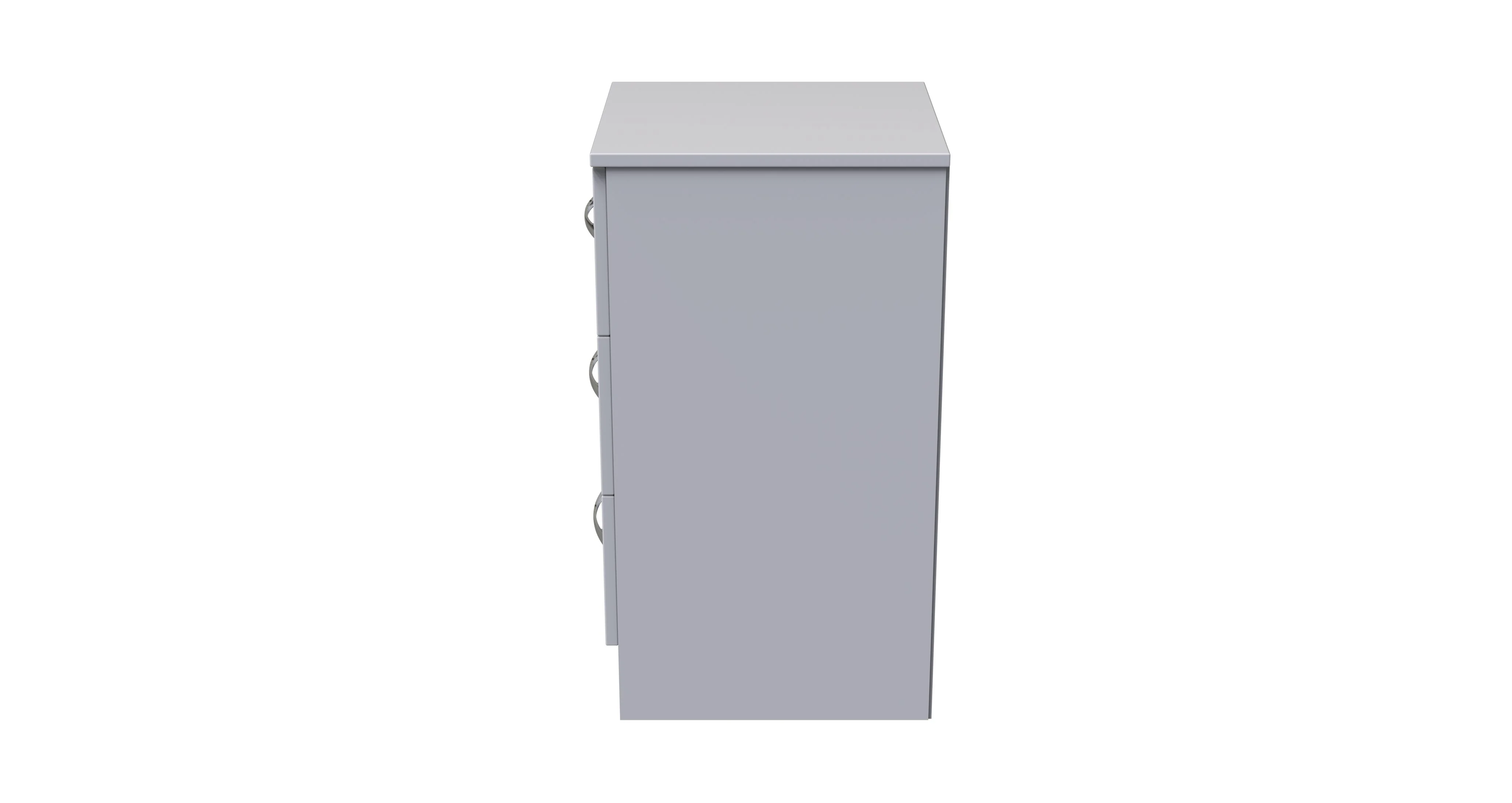 Alton Ready Assembled 3 Drawer Bedside Cabinet in White Matt - Image 3