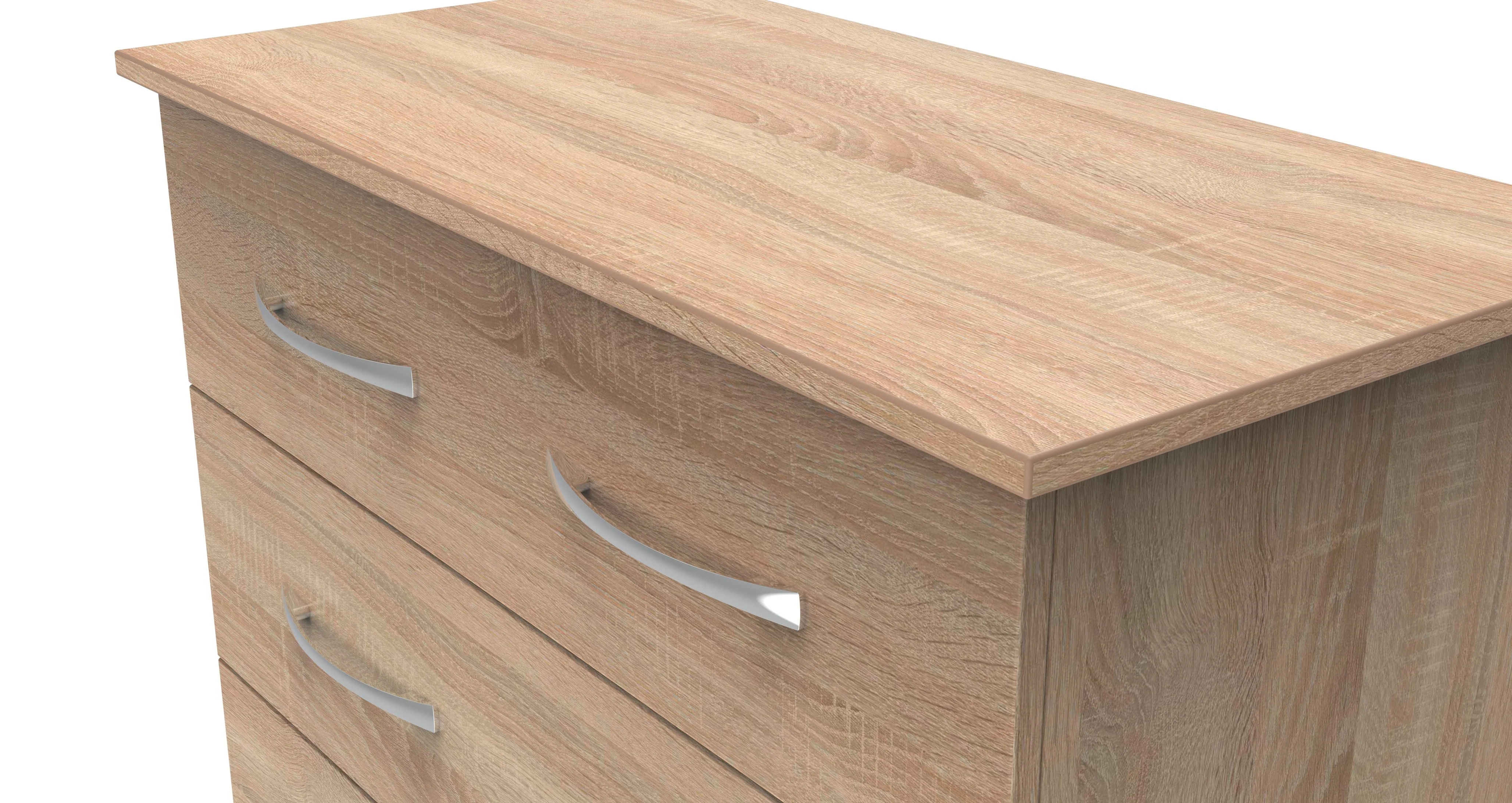 Alton Ready Assembled 3 Drawer Chest in Bardolino Oak - Image 4