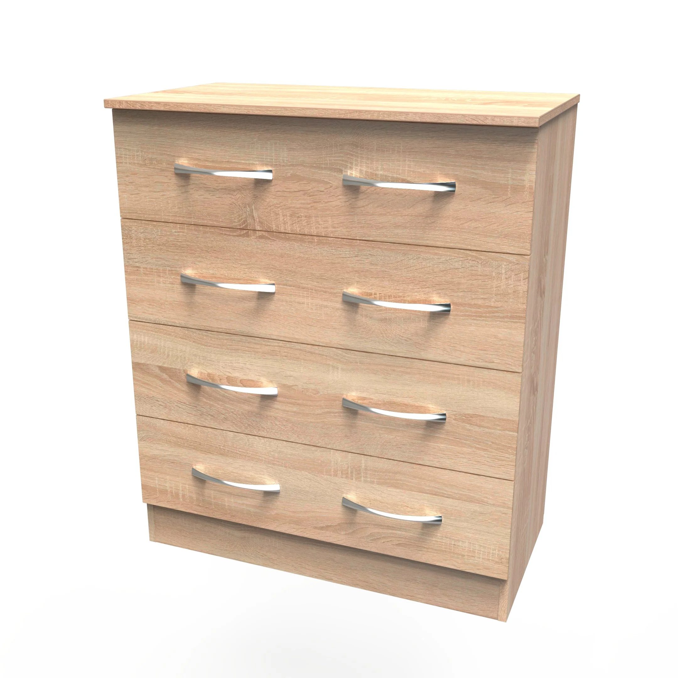 Alton Ready Assembled 4 Drawer Chest in Bardolino Oak - Image 3