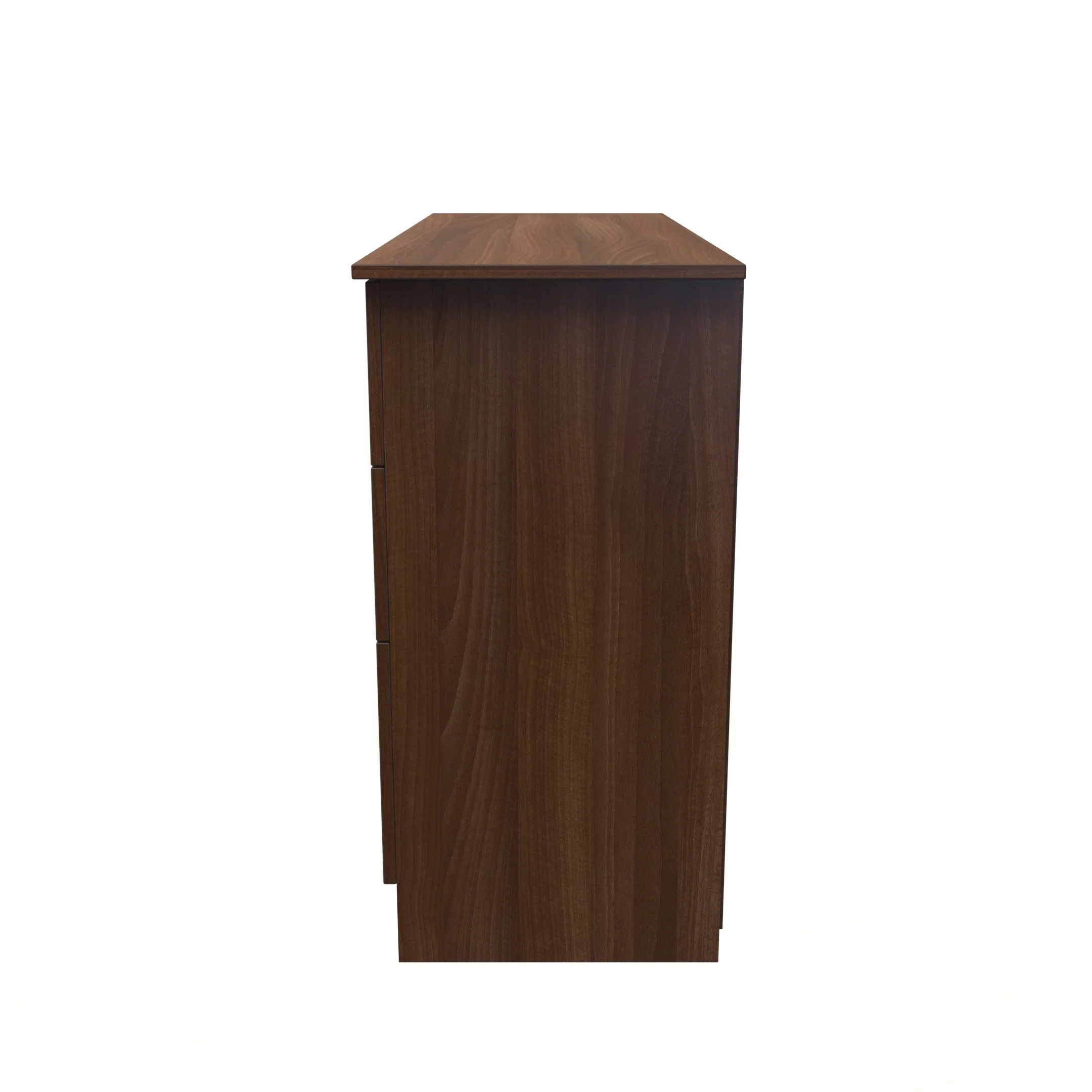 Alton Ready Assembled 6 Drawer Wide Chest in Noche Walnut - Image 4