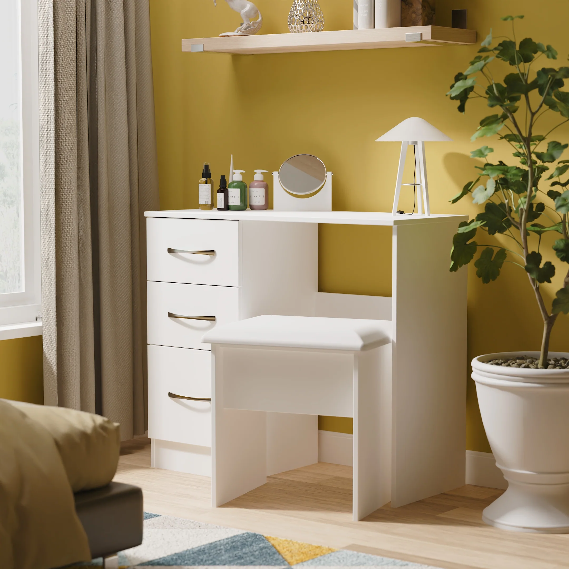Alton Ready Assembled Vanity in White Matt