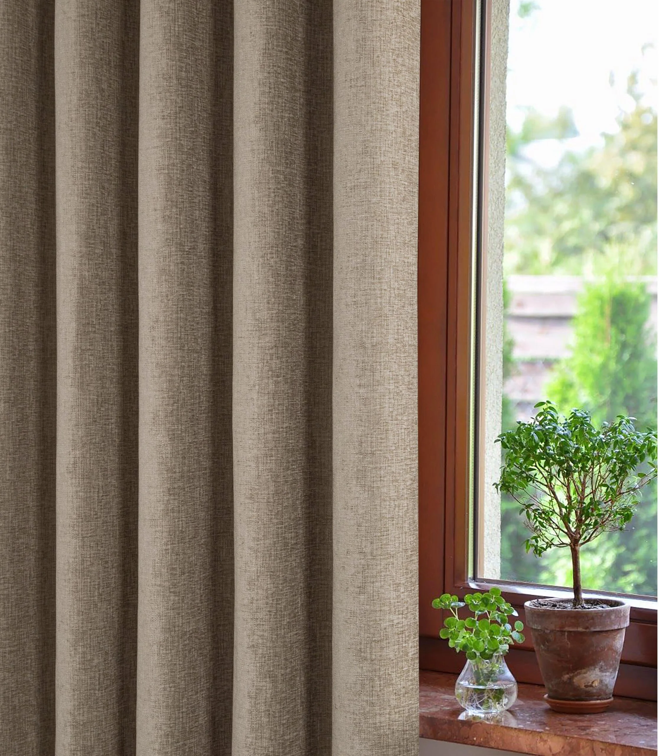 AMBERLEY EARTH EYELET CURTAINS THERMAL - Image 4