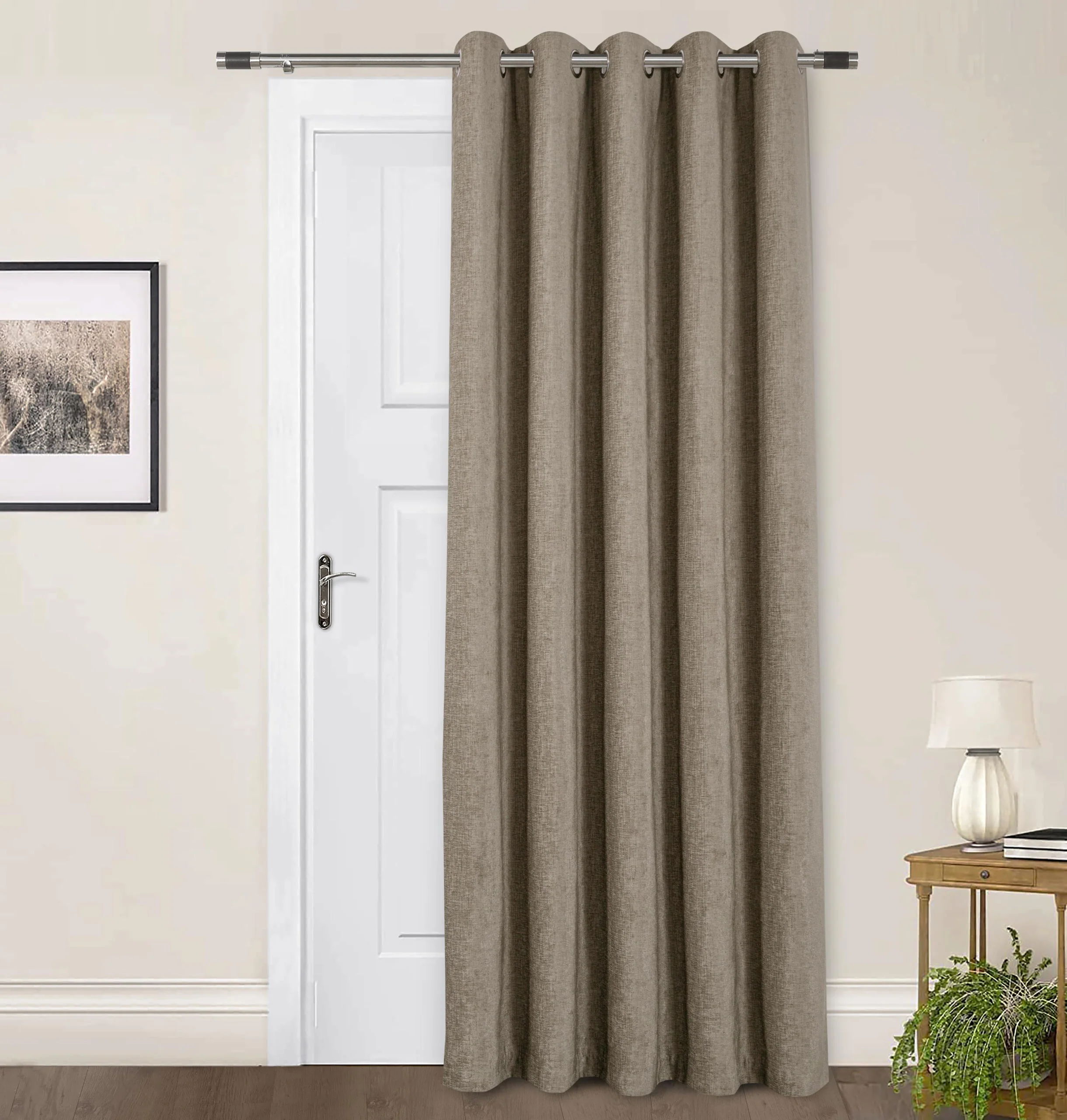 AMBERLEY EARTH EYELET CURTAINS THERMAL - Image 5