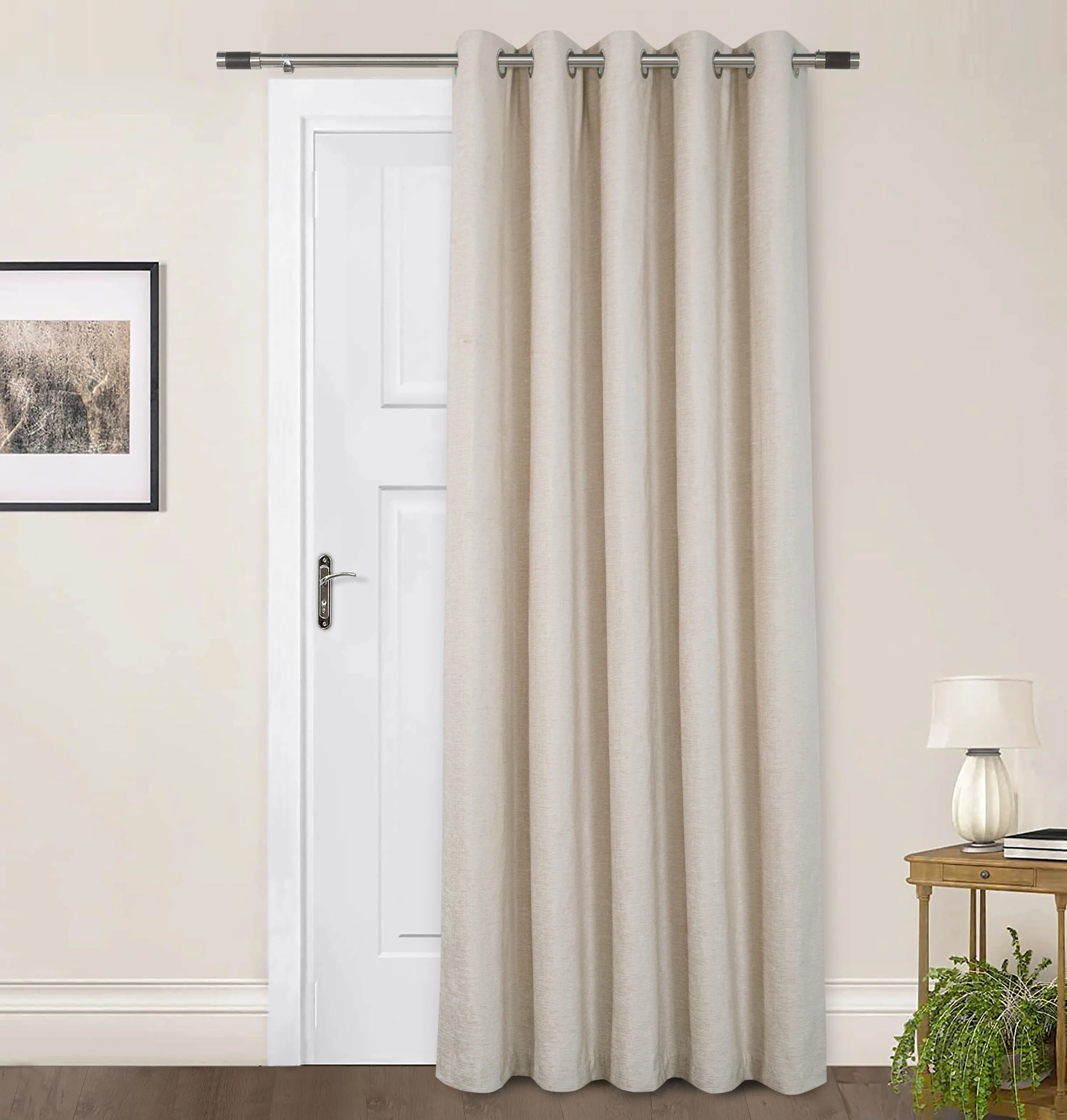 AMBERLEY NATURAL EYELET CURTAINS THERMAL - Image 5