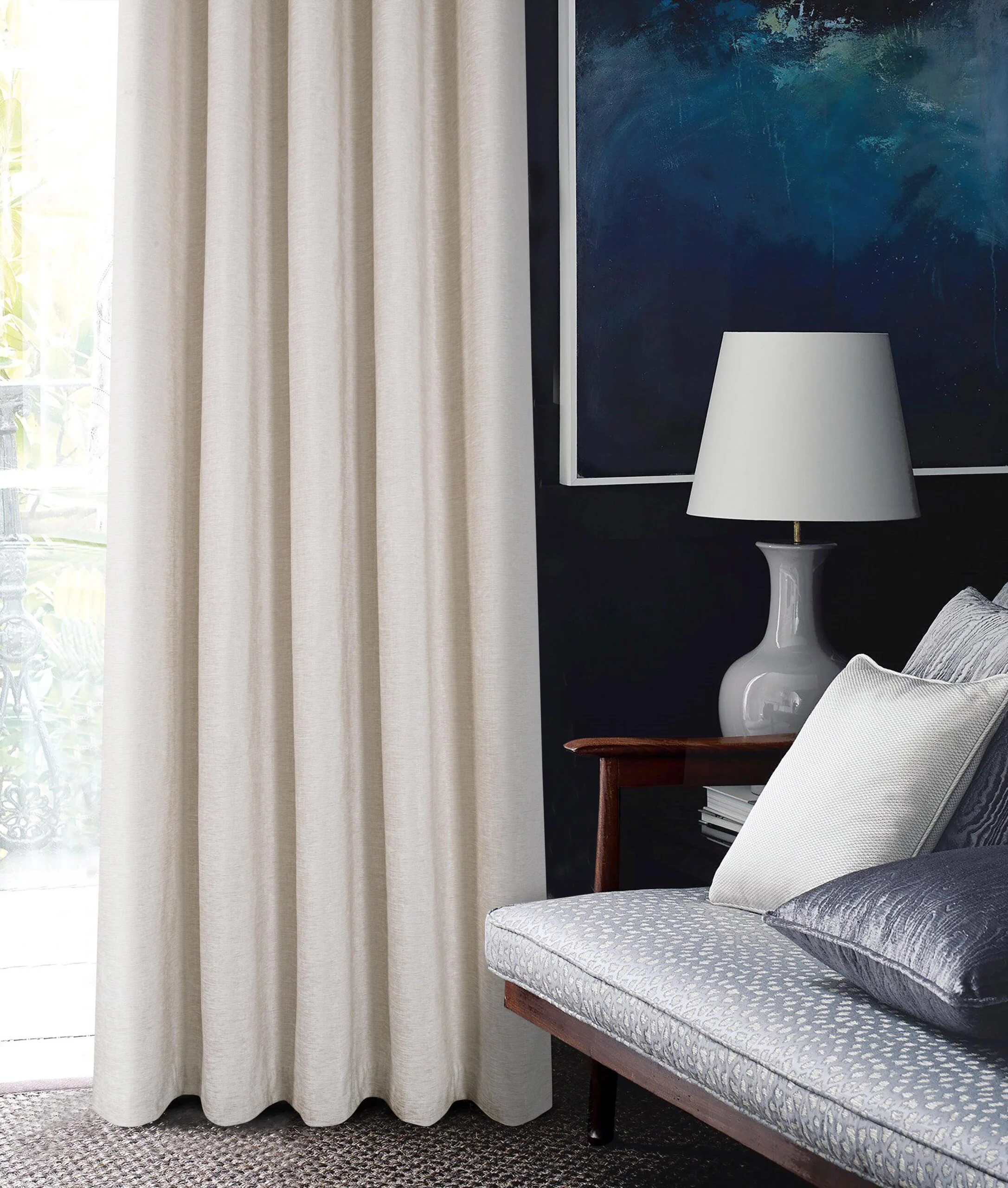 AMBERLEY NATURAL POLYESTER FILLED CUSHION - Image 4