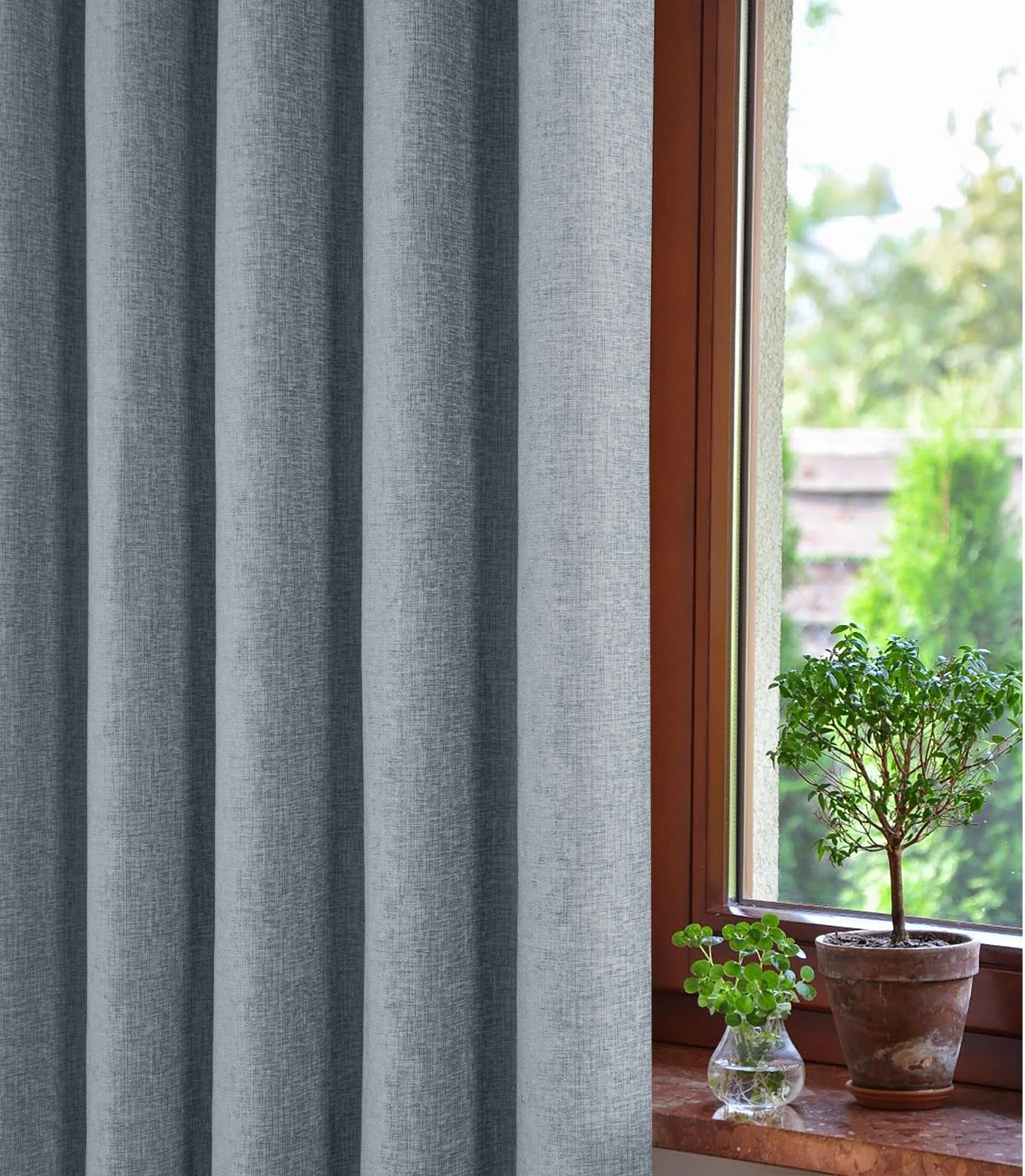AMBERLEY NICKEL EYELET CURTAINS THERMAL - Image 4
