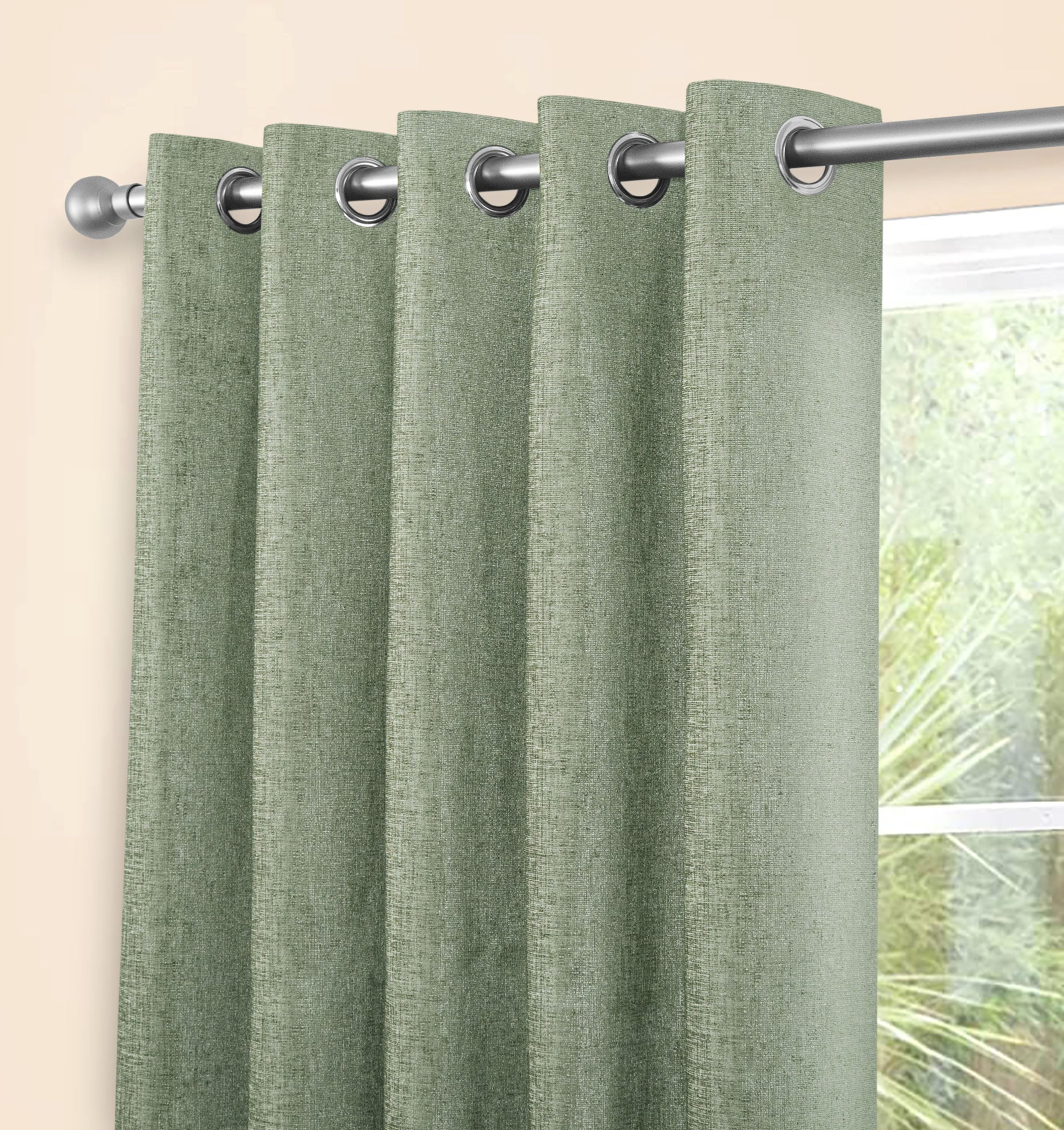 AMBERLEY SAGE DOOR CURTAIN 66 X 84 - Image 3