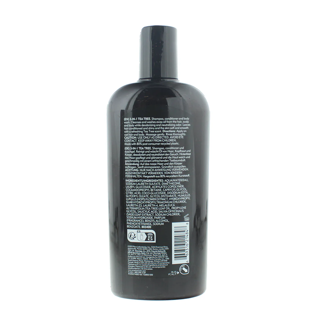 American Crew 3-In-1 Tea Tree Shampoo 450ml - Image 2