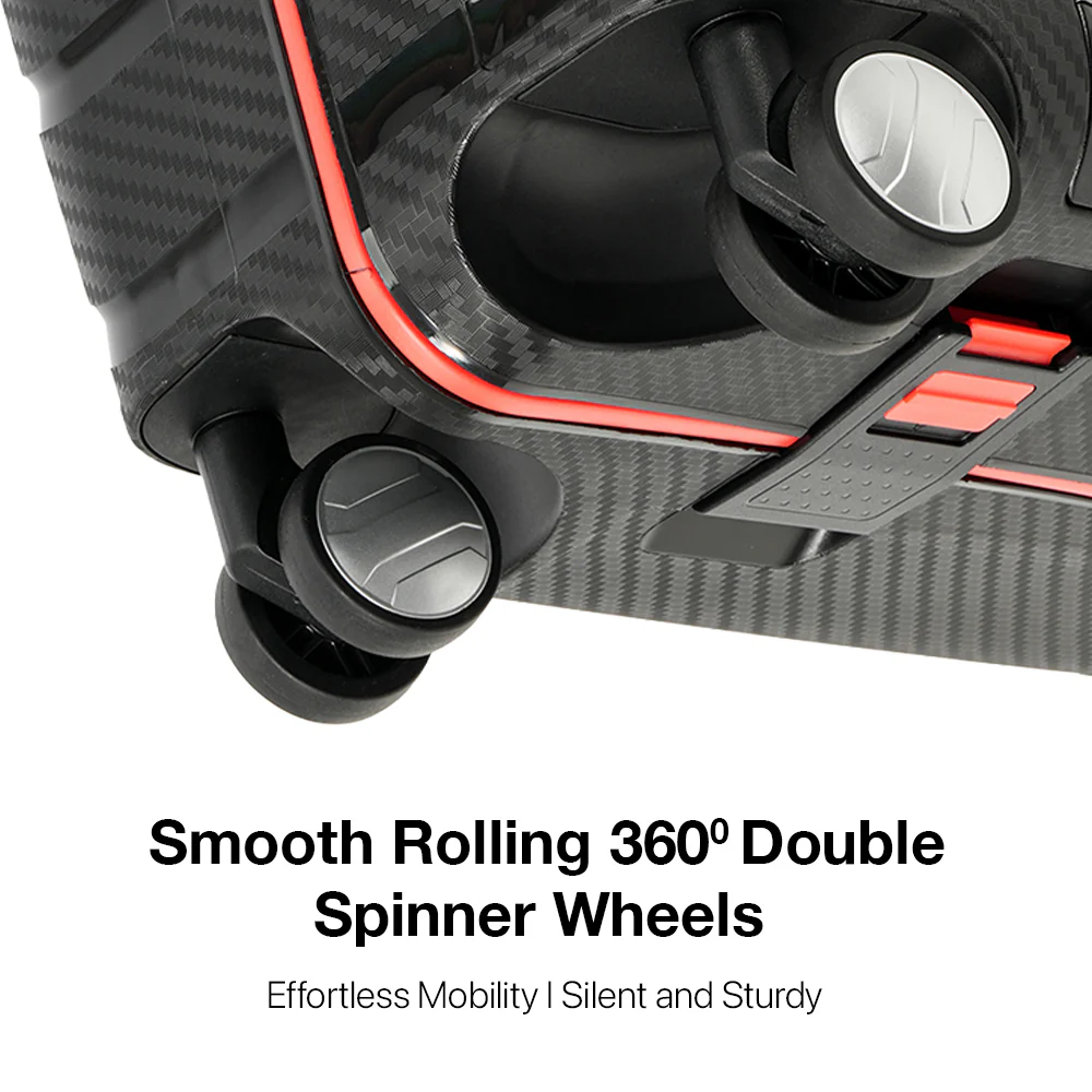 American Traveller Velocity Pro PP Hard Trolley Case 3 Piece Set - Black - Image 2