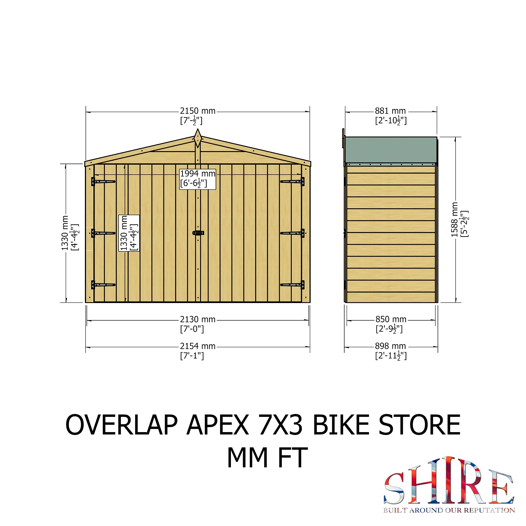 Apex Bike Overlap Store, No Floor - Image 4
