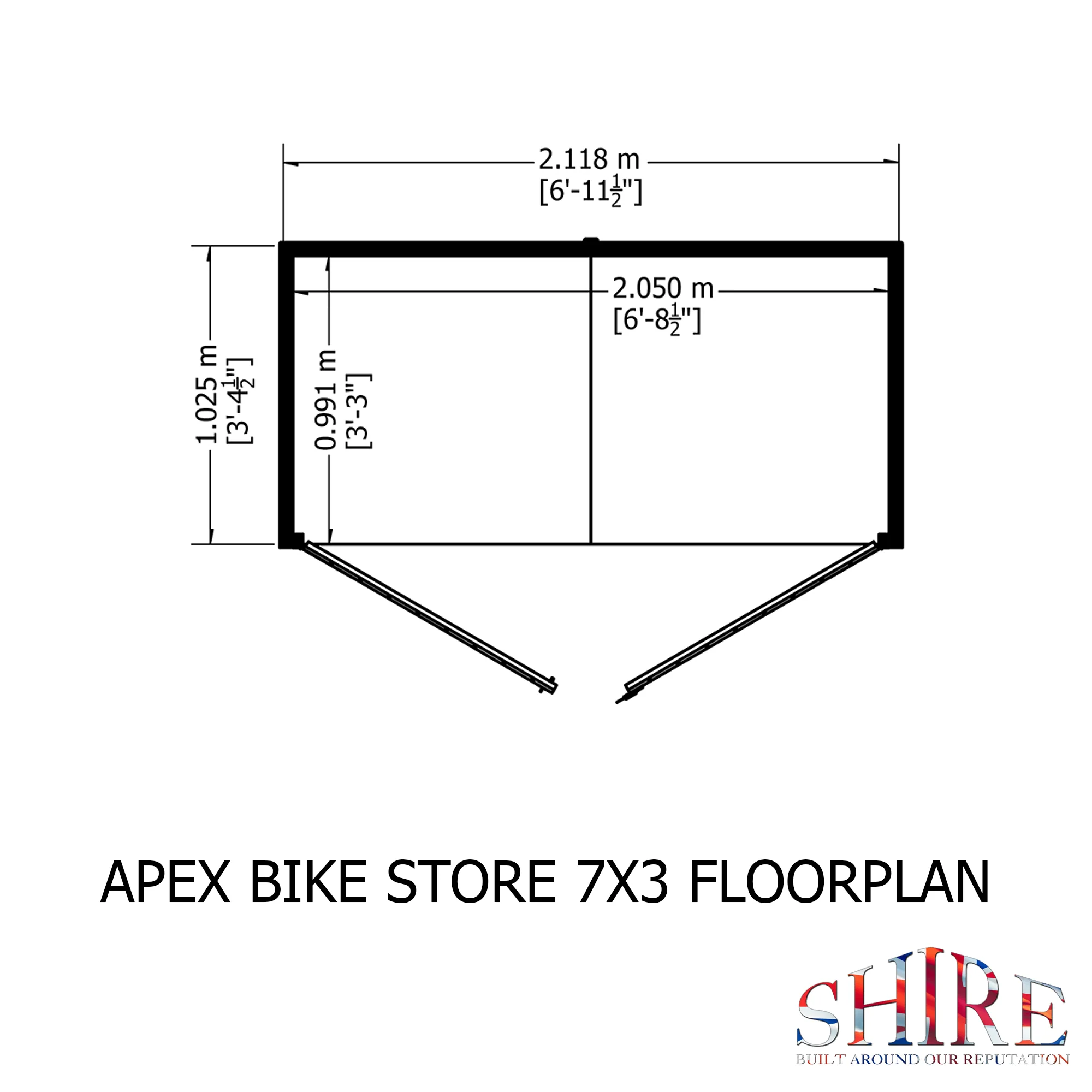 Apex Bike Store Shiplap, With Floor - Image 6