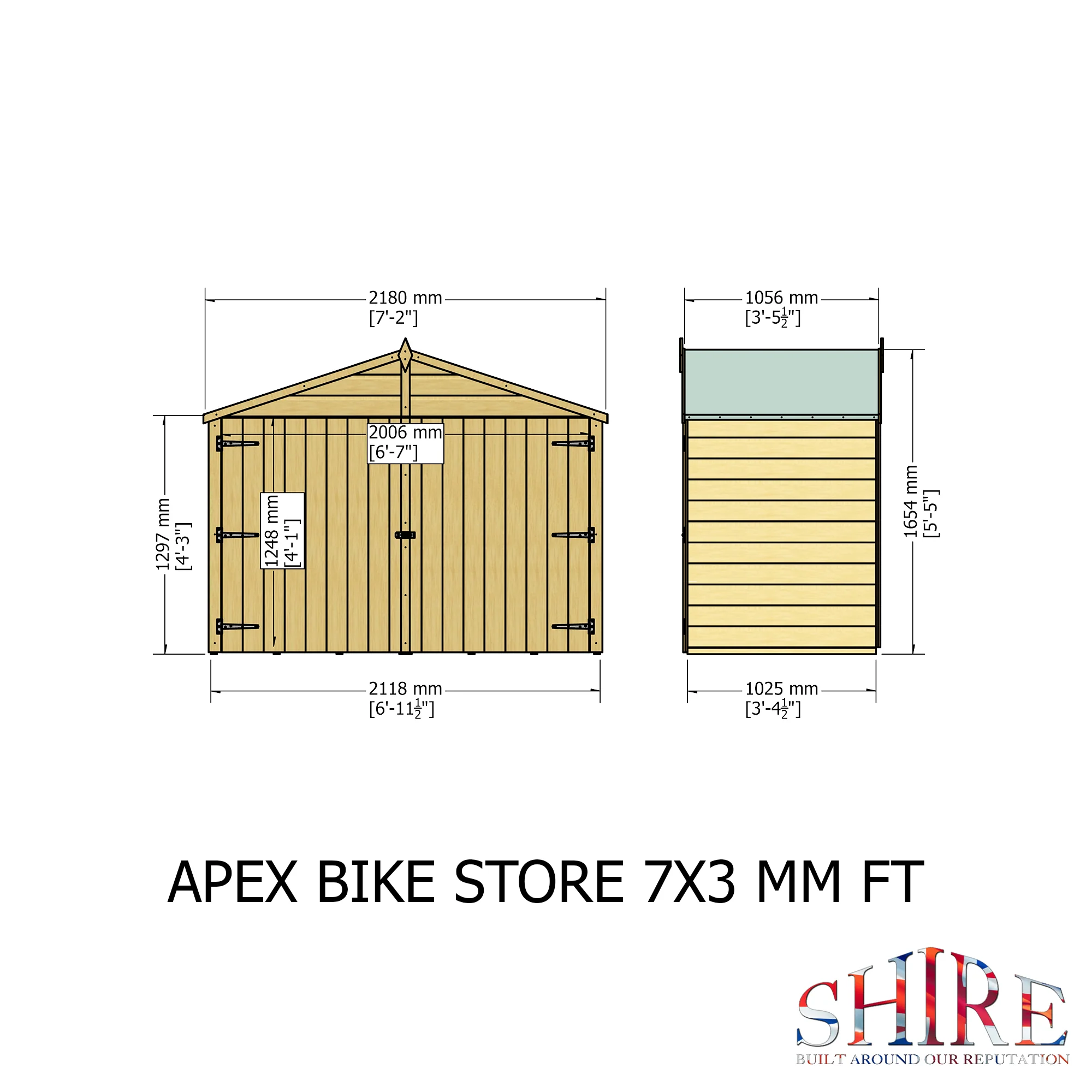 Apex Bike Store Shiplap, With Floor - Image 7