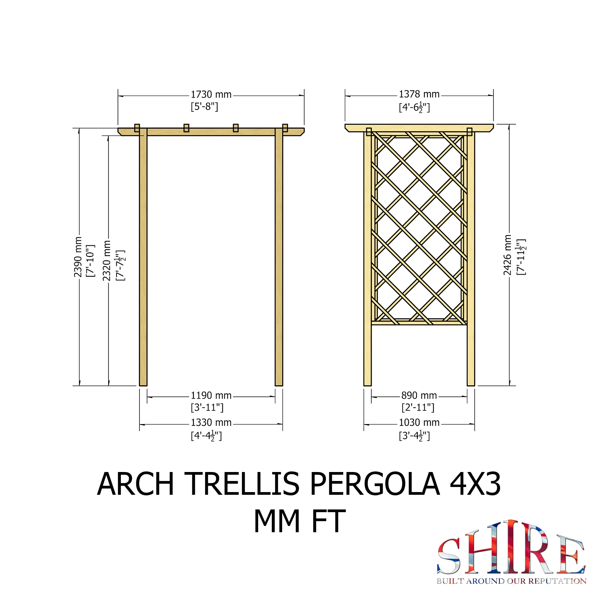 Arch Trellis Pergola - Image 6