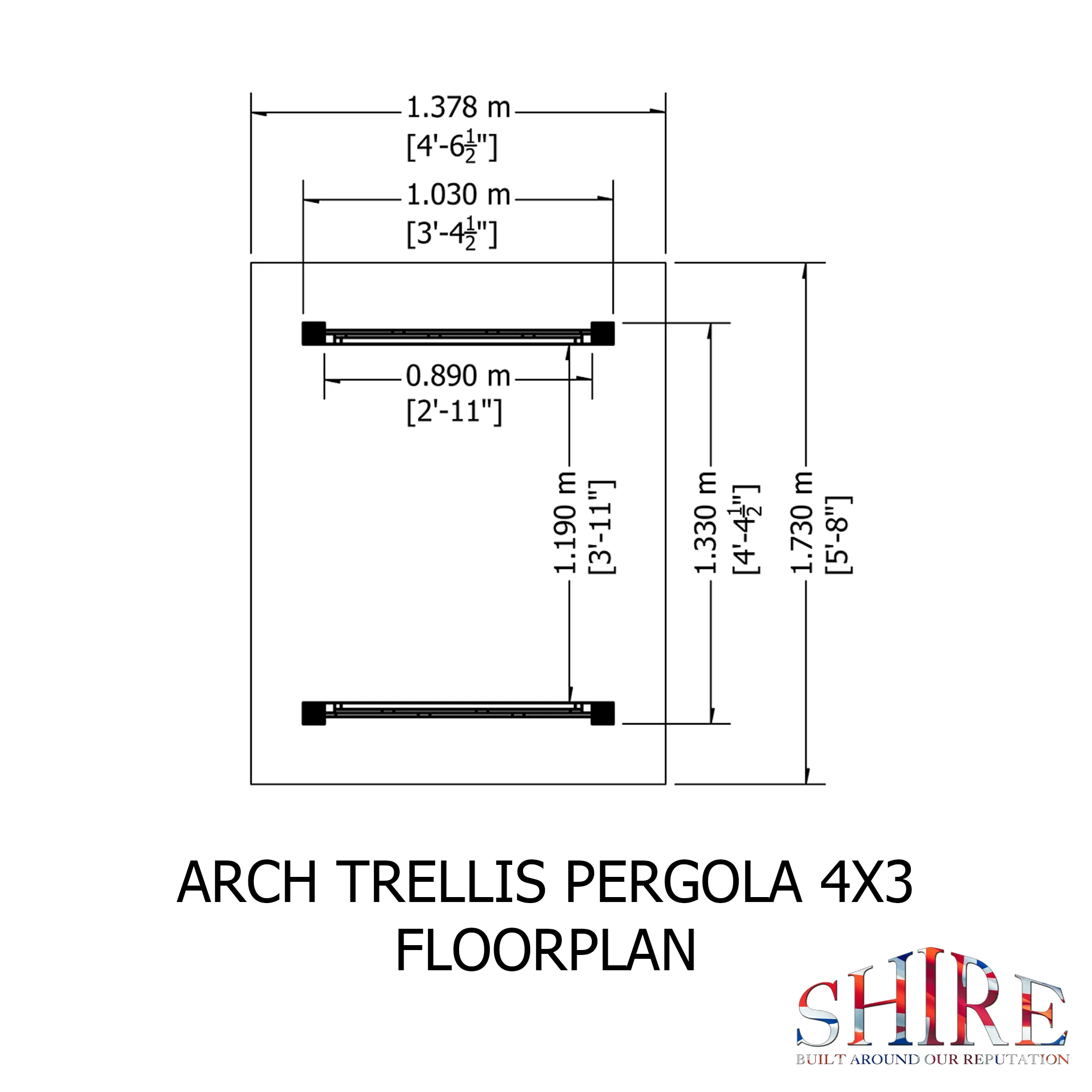 Arch Trellis Pergola - Image 7