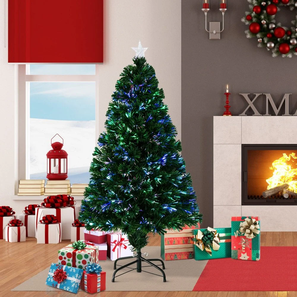 Artificial Christmas Tree, Pre-Lit, 1.2m - Image 4