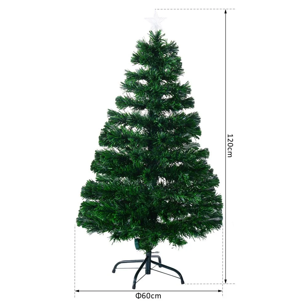 Artificial Christmas Tree, Pre-Lit, 1.2m - Image 5