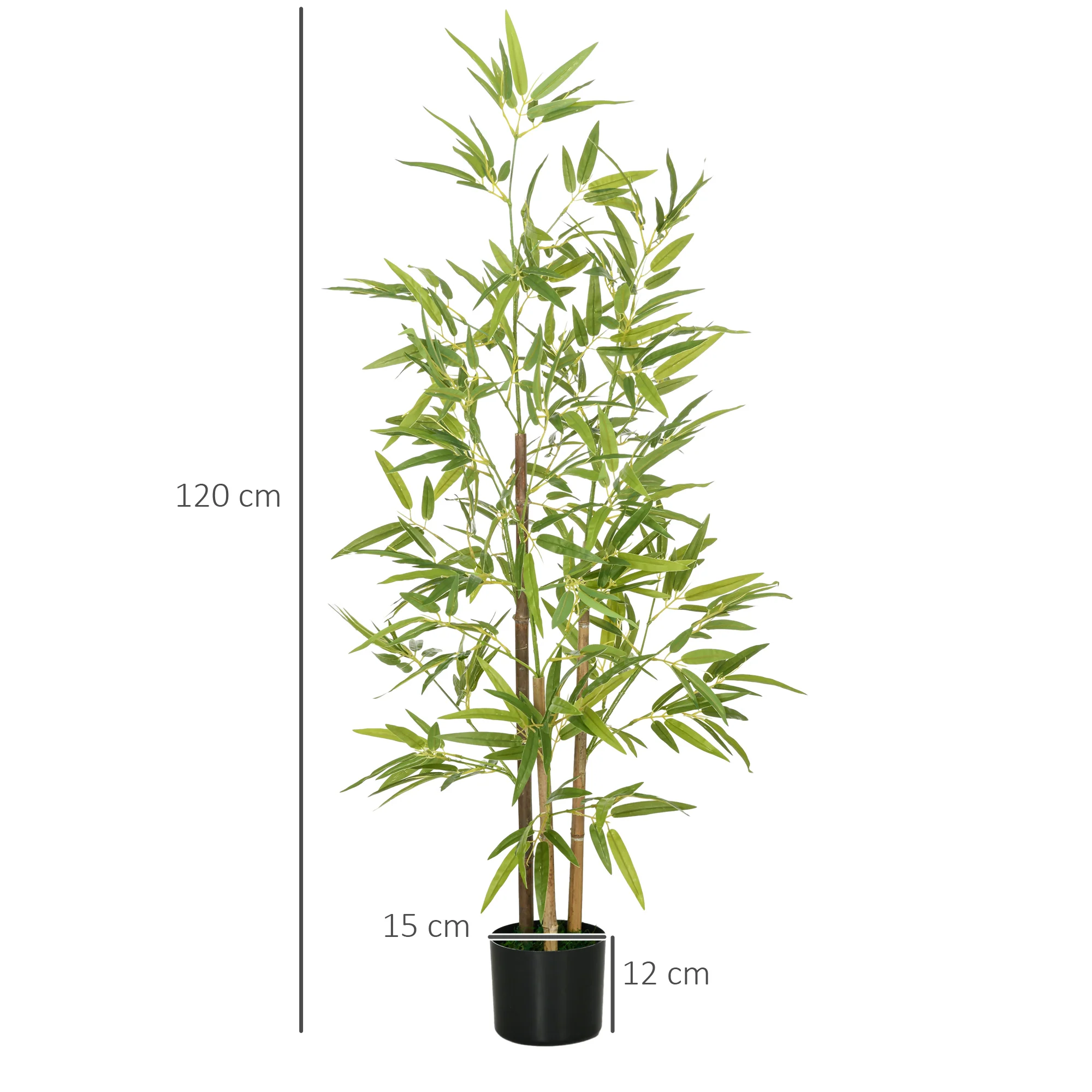 Artificial Plant Bamboo Artificial Tree Height 120 Cm With Pot - Image 5