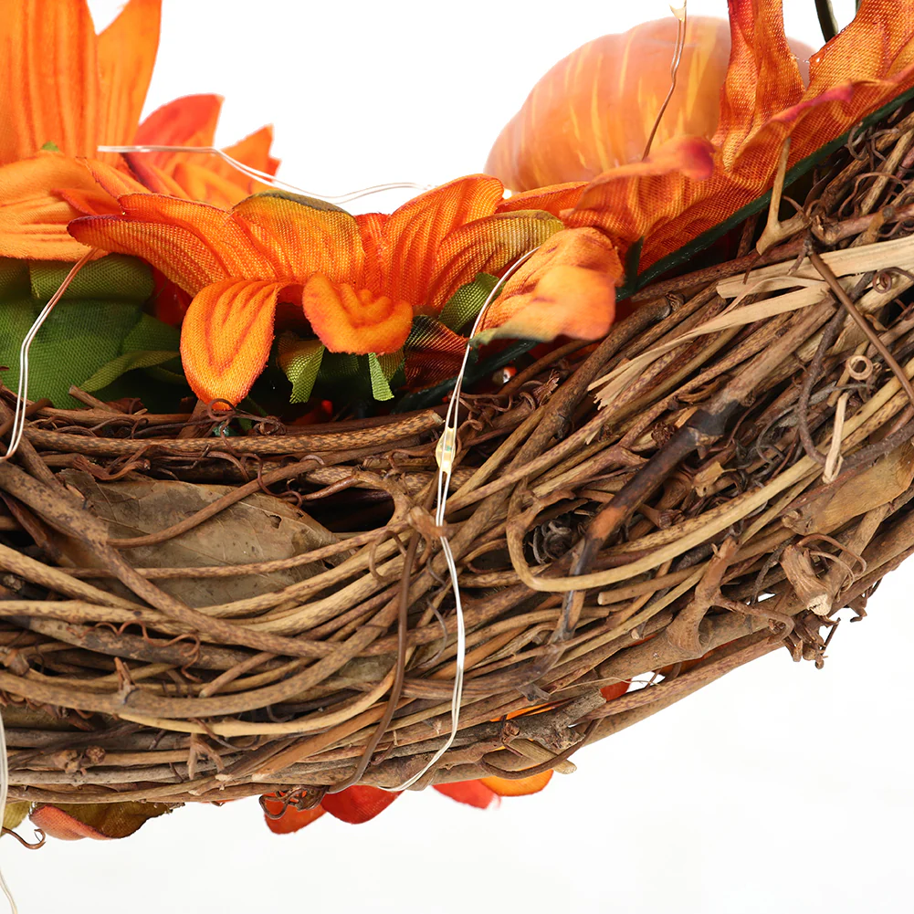 Artificial Sunflower Pumpkin Swag - Image 7