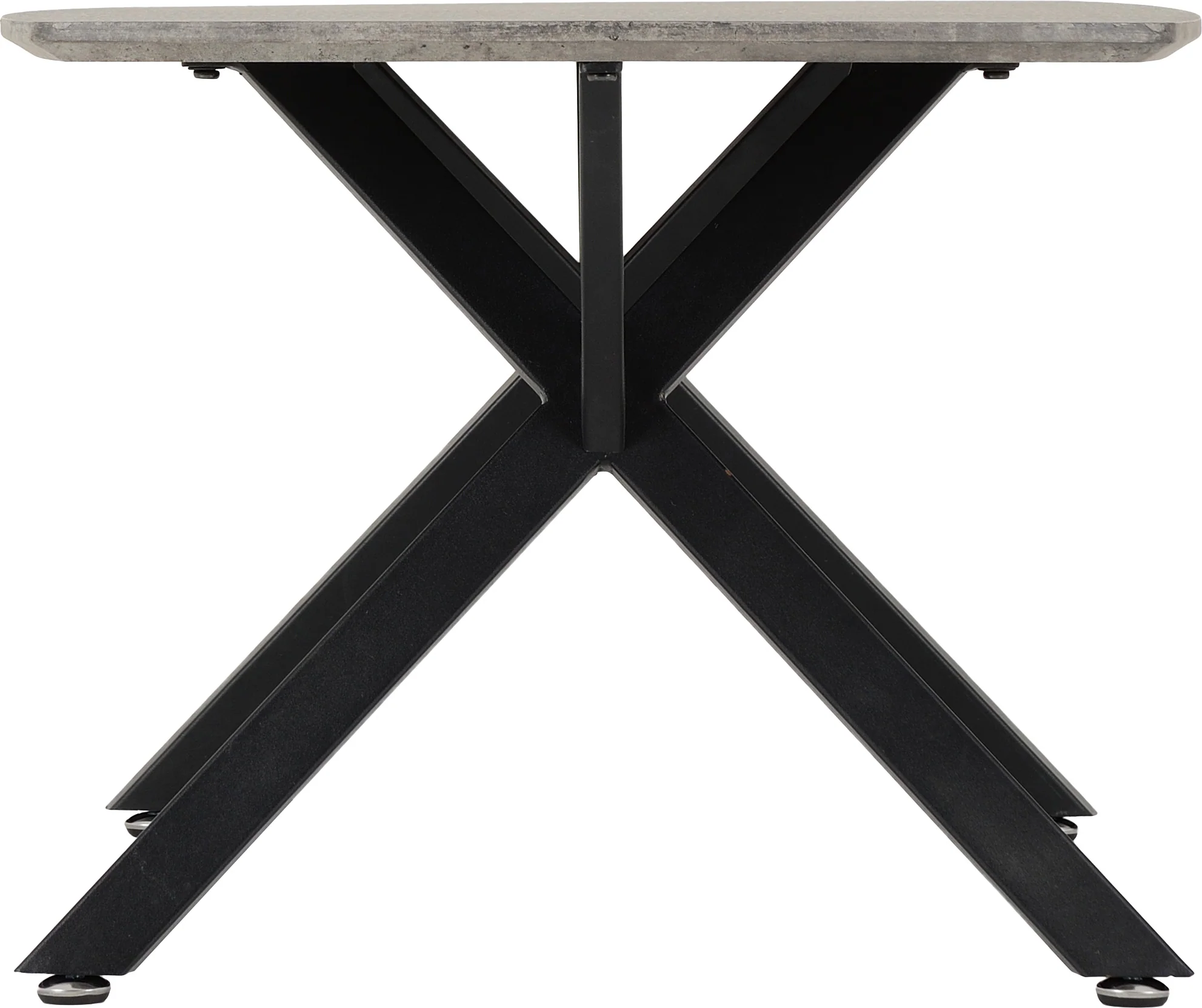 ATHENS OVAL COFFEE TABLE - CONCRETE EFFECT - CONCRETE EFFECT - Image 3