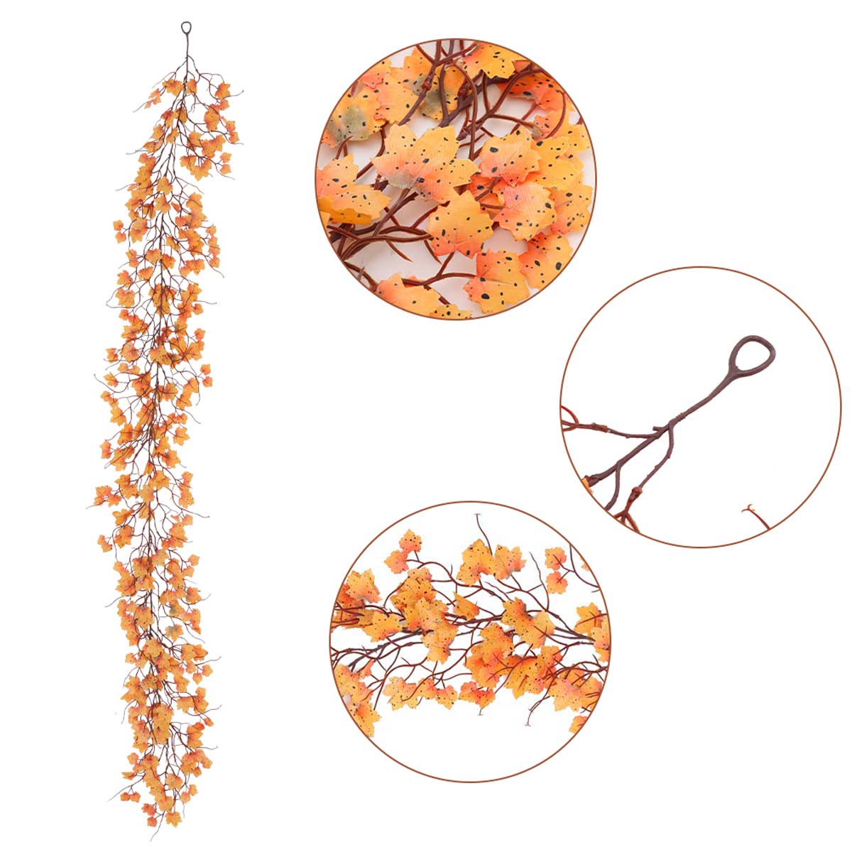 Autumn Artificial Maple Leaf Garland Home Decoration - Image 6
